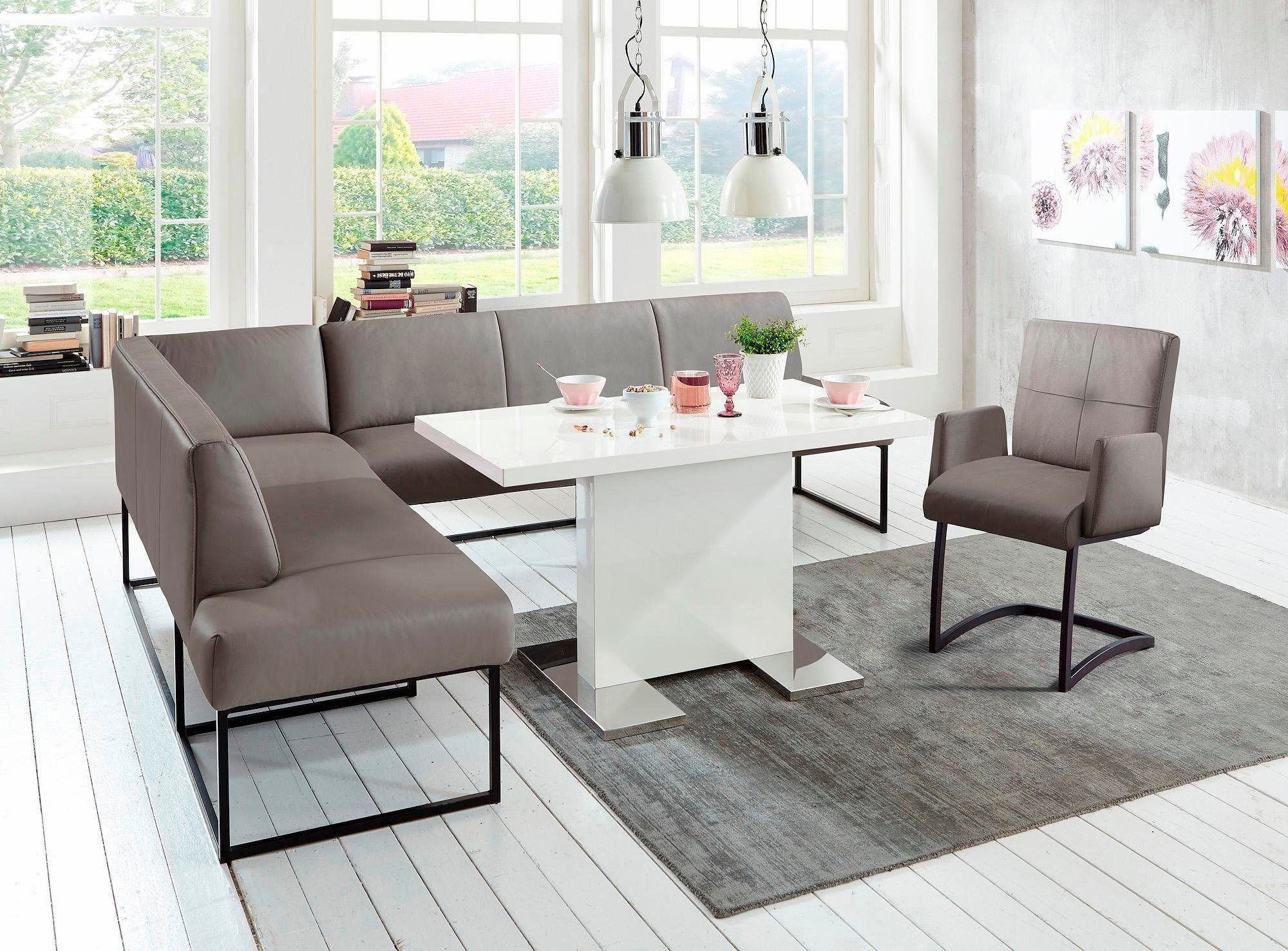 exxpo - sofa fashion Eckbank Affogato, hoher Sitzkomfort, bequem, Frei im Raum stellbar