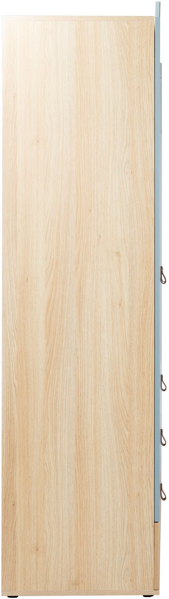 OTTO home Kleiderschrank Hennix skandinavisches Spitzdach-Design mit Soft-Close, viel Stauraum (H/B/T ca. 200/150/51cm) 3 Schubladen, Made in Germany, variable Einlegeböden