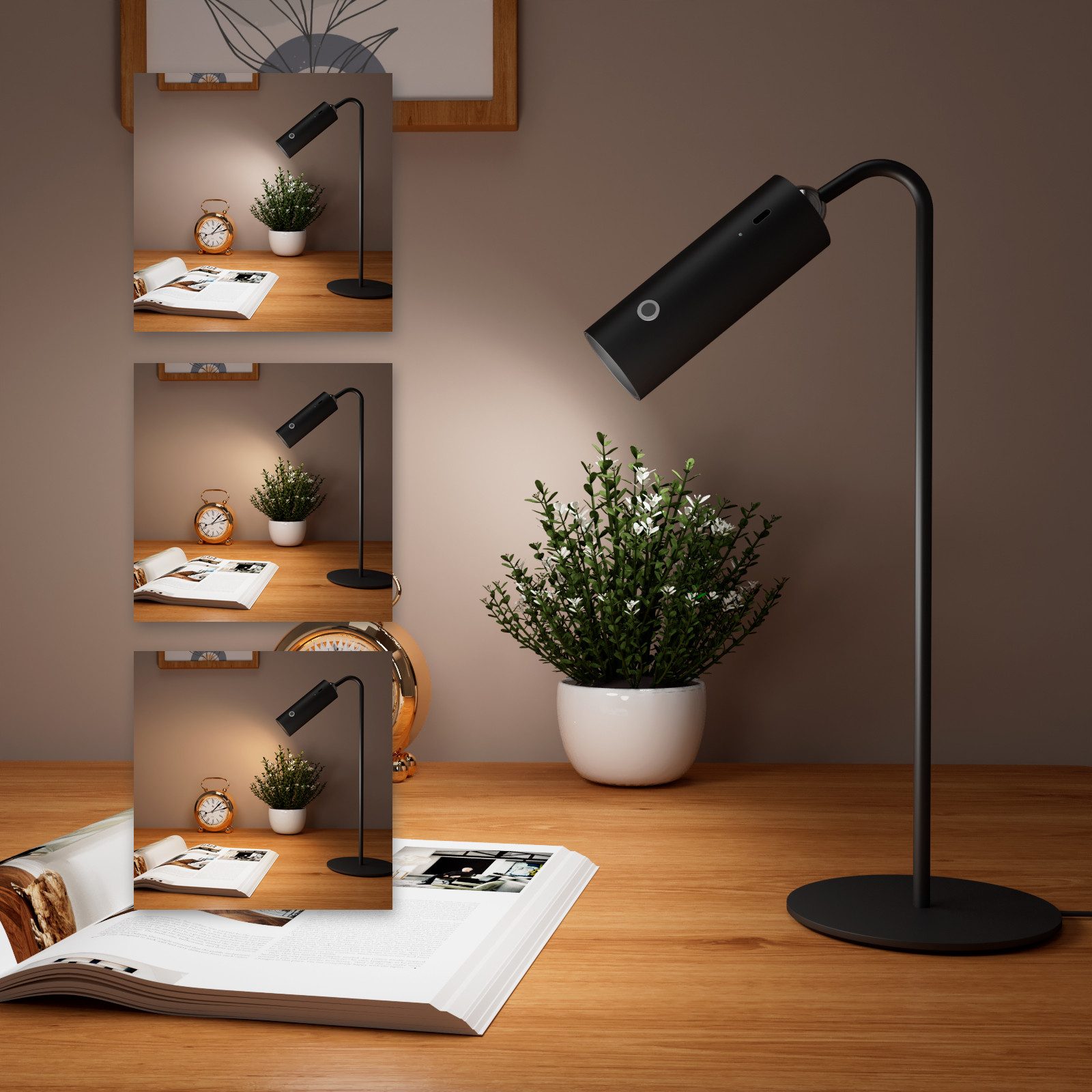 EMKE Tischleuchte 6-in-1 magnetische Schreibtischlampe Wandleuchte, günstig online kaufen