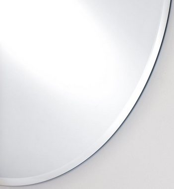 Casa Padrino Wandspiegel Designer Wandspiegel Ø 122,5 cm - Runder Luxus Spiegel