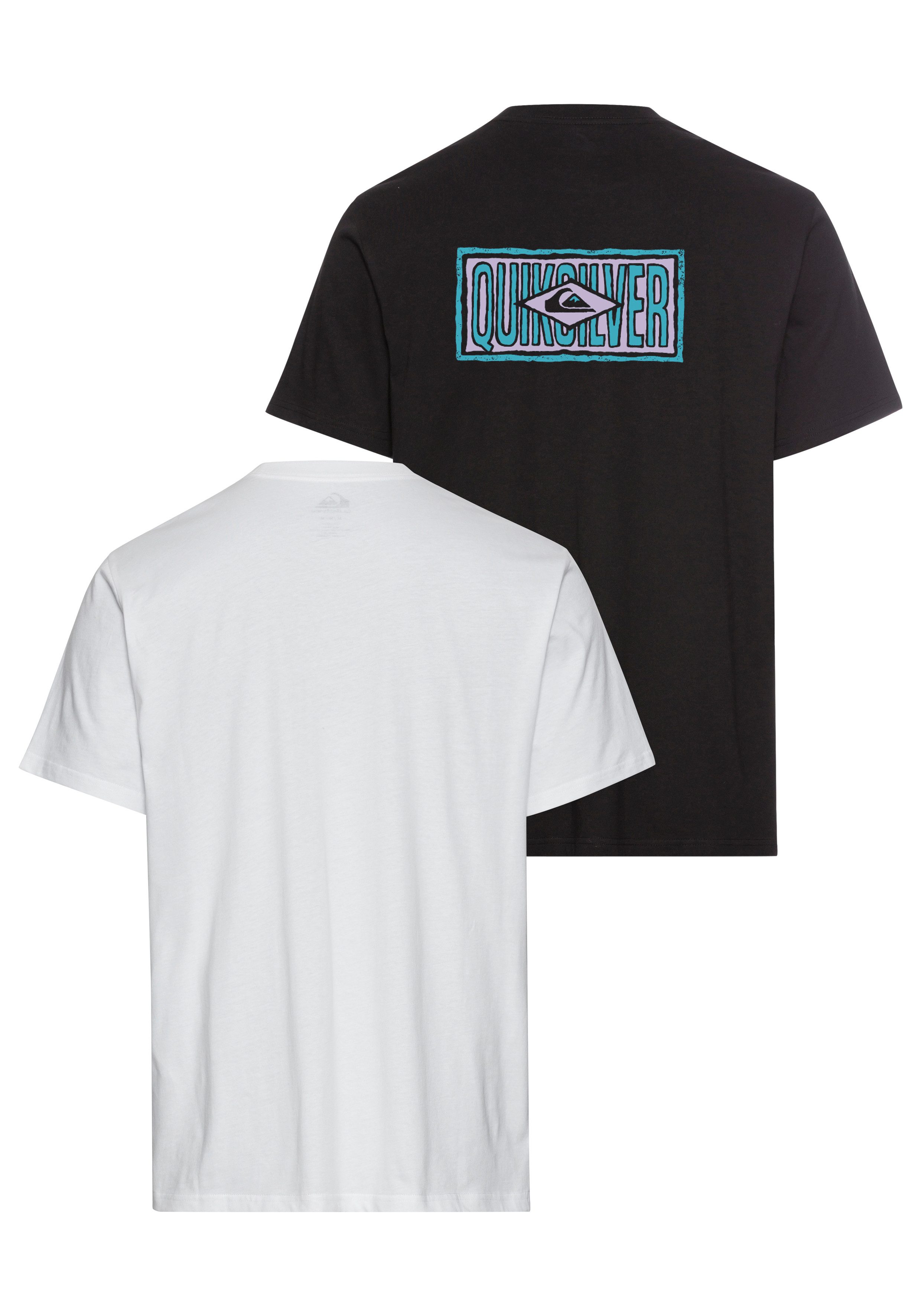 Quiksilver T-Shirt CAPTION WRECKERS PACK YOUTH (2-tlg) Kurzarm-Design, 2er-Pack, aus Baumwolle, in den Größen 10 bis 16