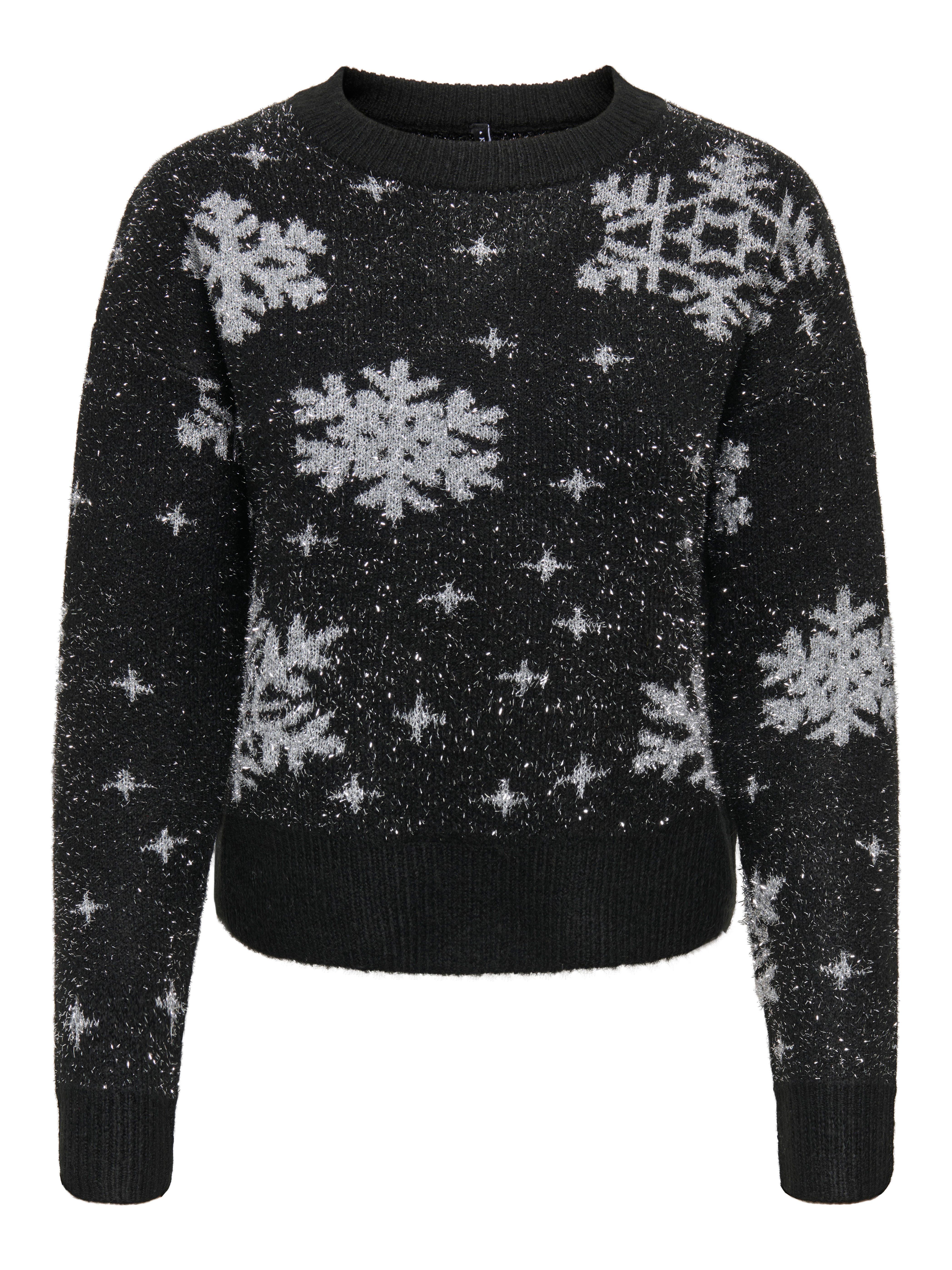 ONLY Weihnachtspullover ONLXMAS ROLFA LS ONECK SNOWFLAKES KNT