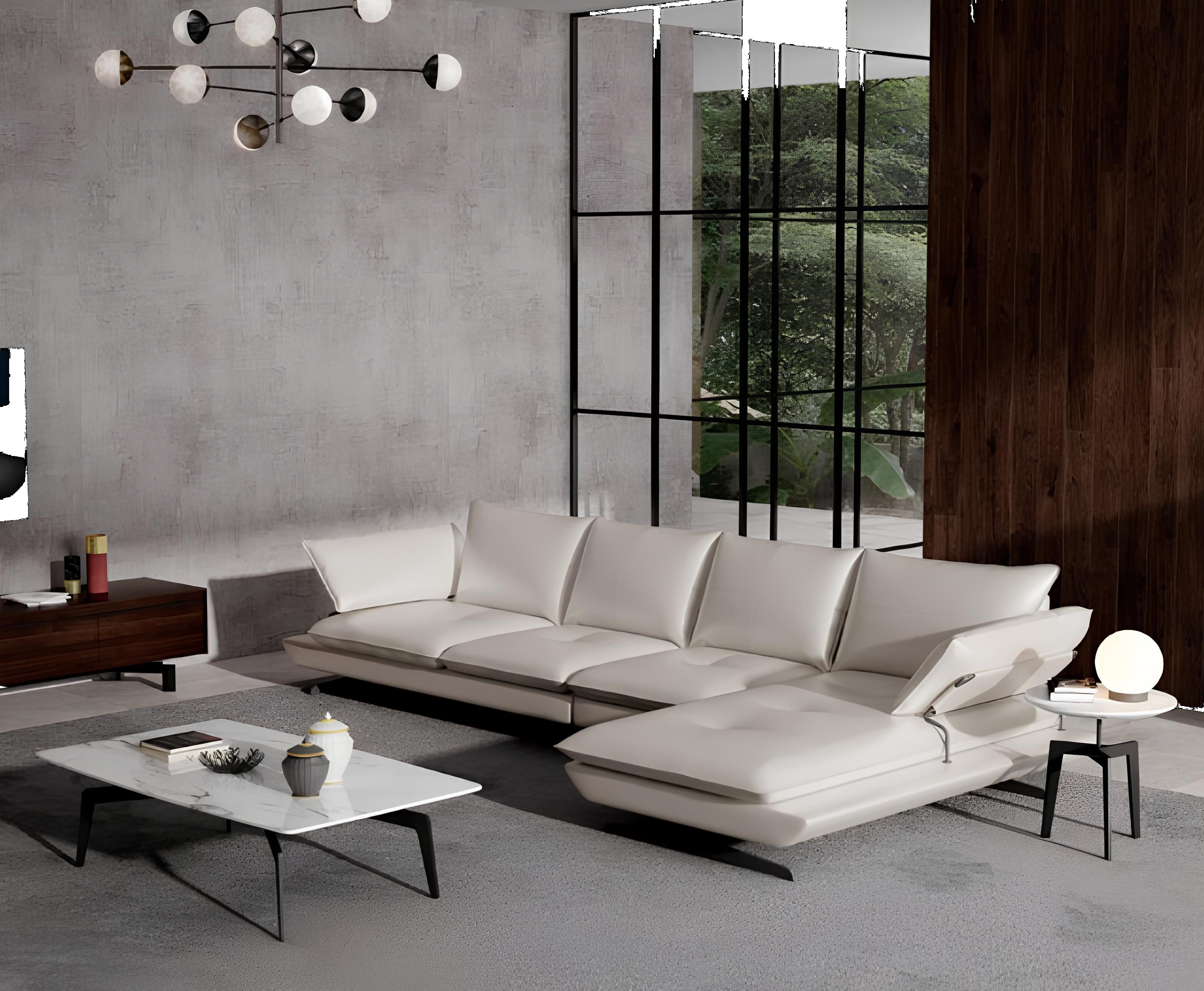 Xlmoebel Ecksofa Moderne Leder Couch Garnitur in elegantem italienischem Design, Hergestellt in Europa