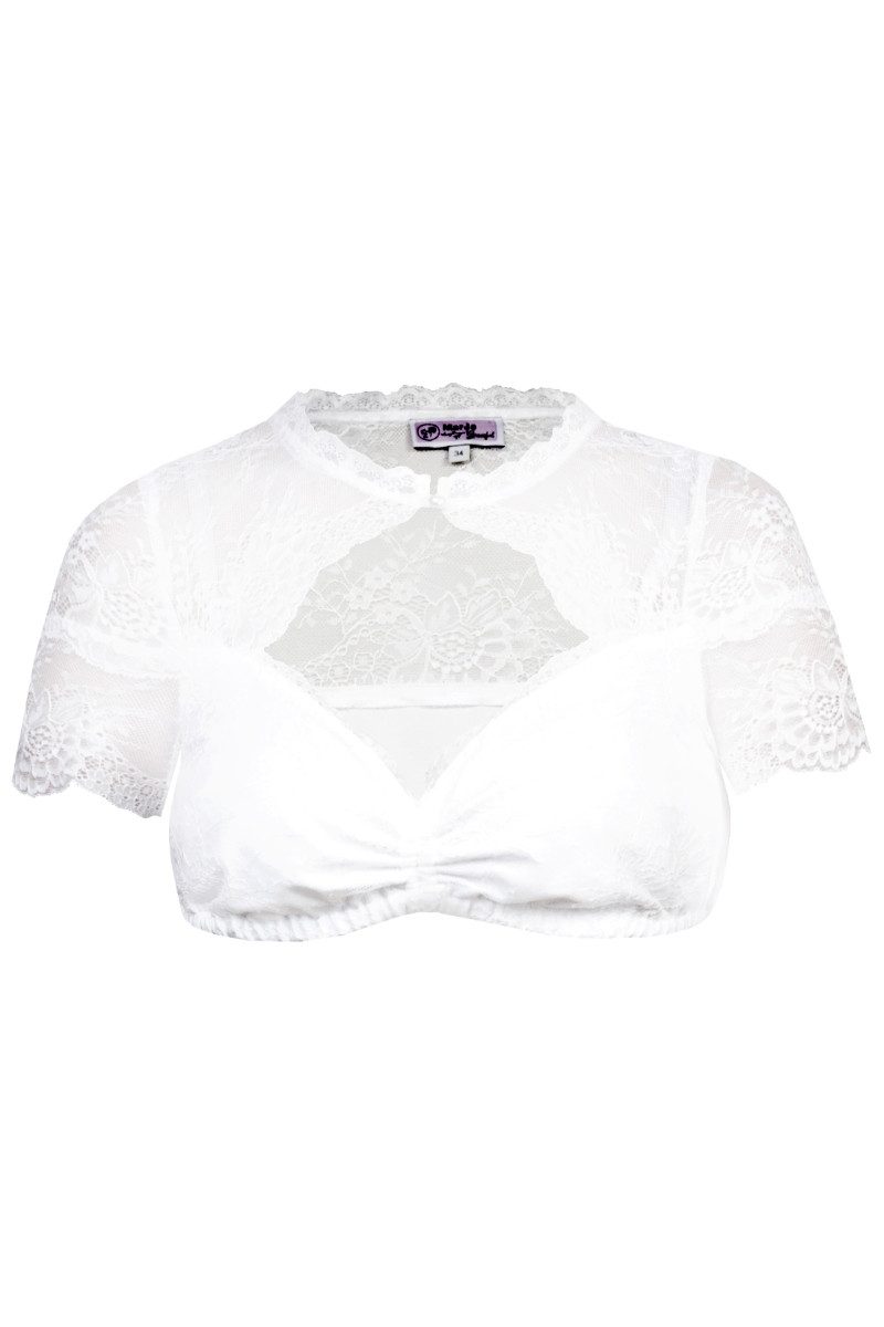 Dirndlbluse Dirndlbluse - HENNI-NINETTE - offweiß, weiß