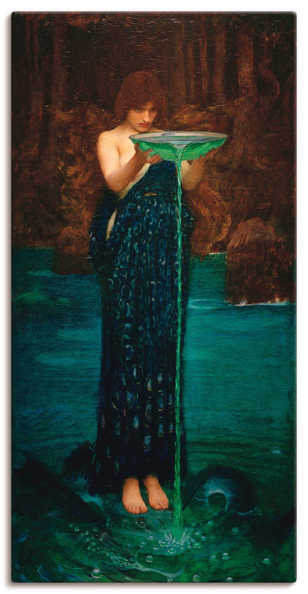 Artland Leinwandbild Circe Invidiosa, Frau (1 St), auf Keilrahmen gespannt