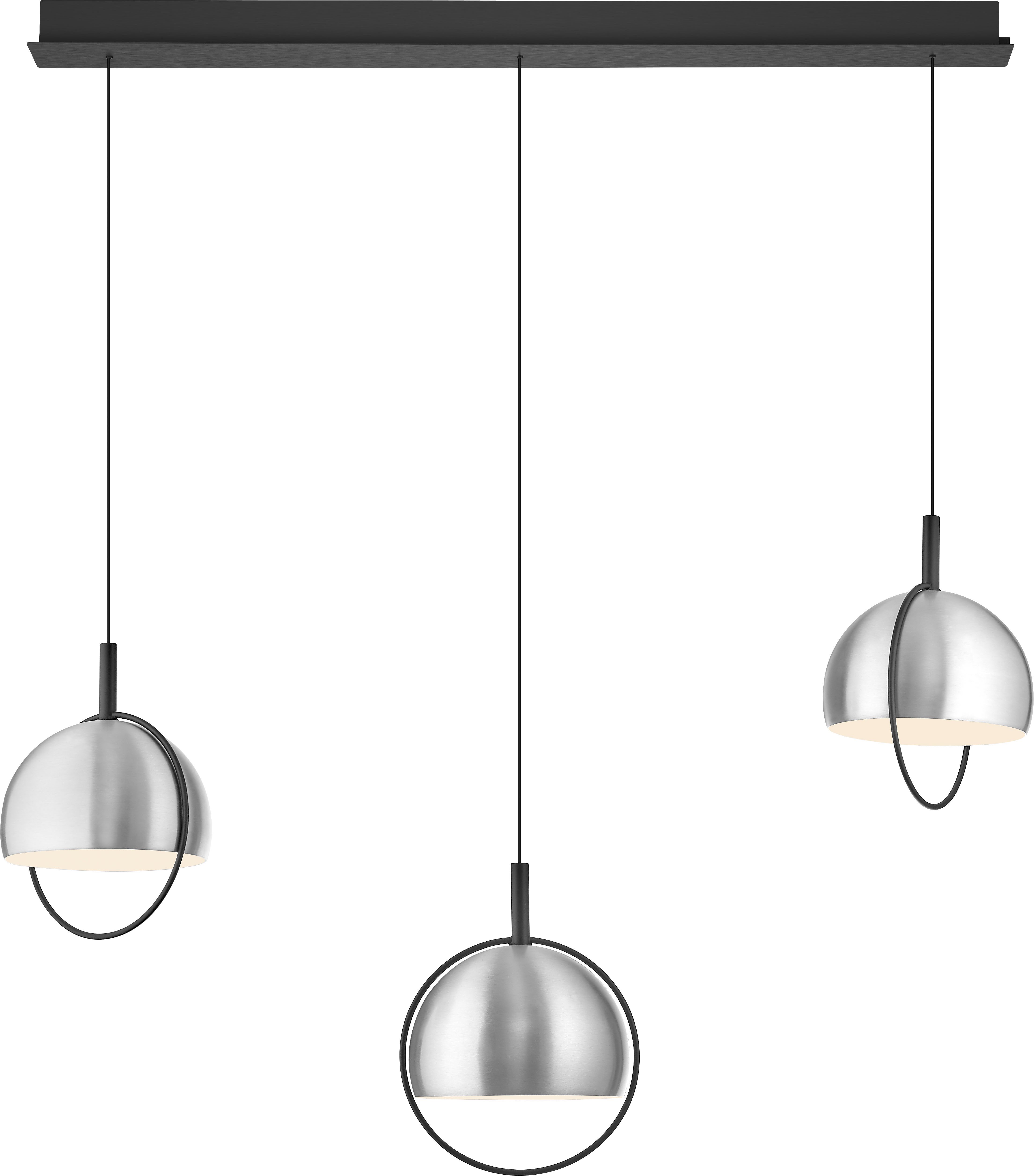HELL höllisch gutes Licht LED Pendelleuchte HOOP, LED fest integriert, Warmweiß, B-Link Fernbedienung, Stufenlos höhenverstellbar