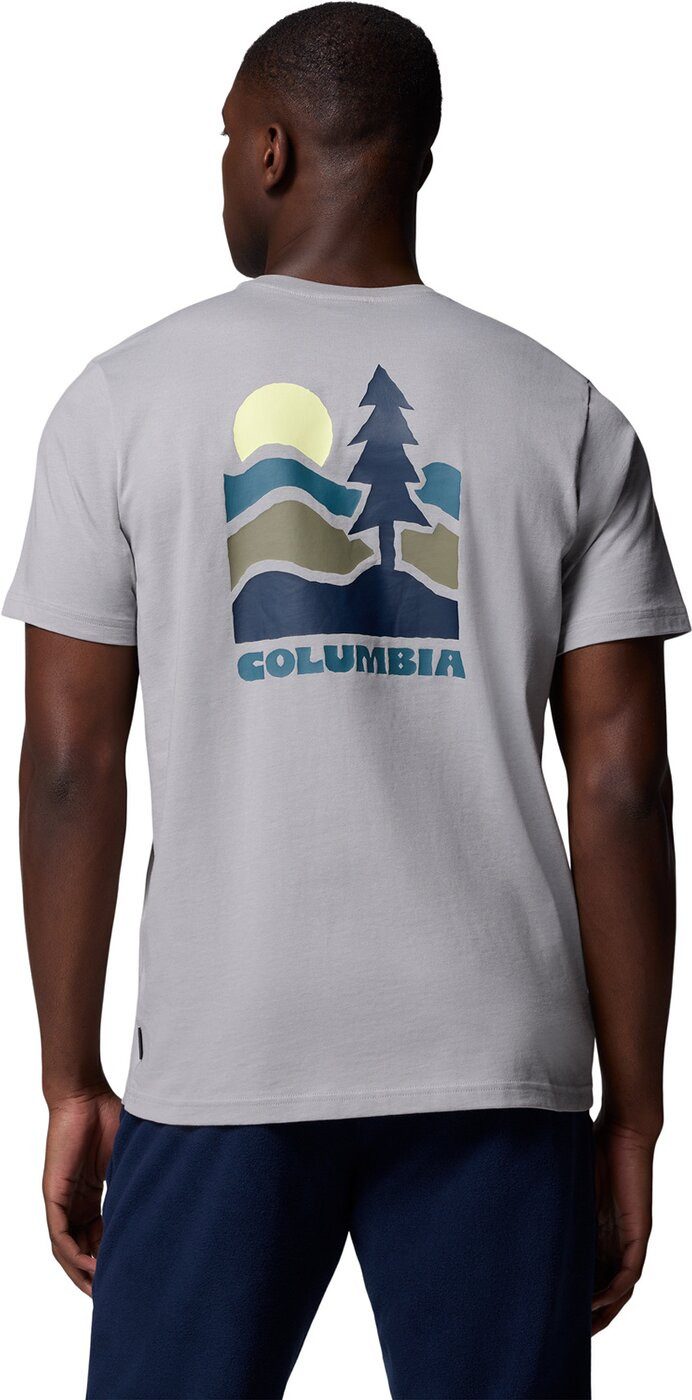 Columbia Funktionsshirt Explorers Canyon Back SS Tee COLUMBIA GREY, GET HIKED