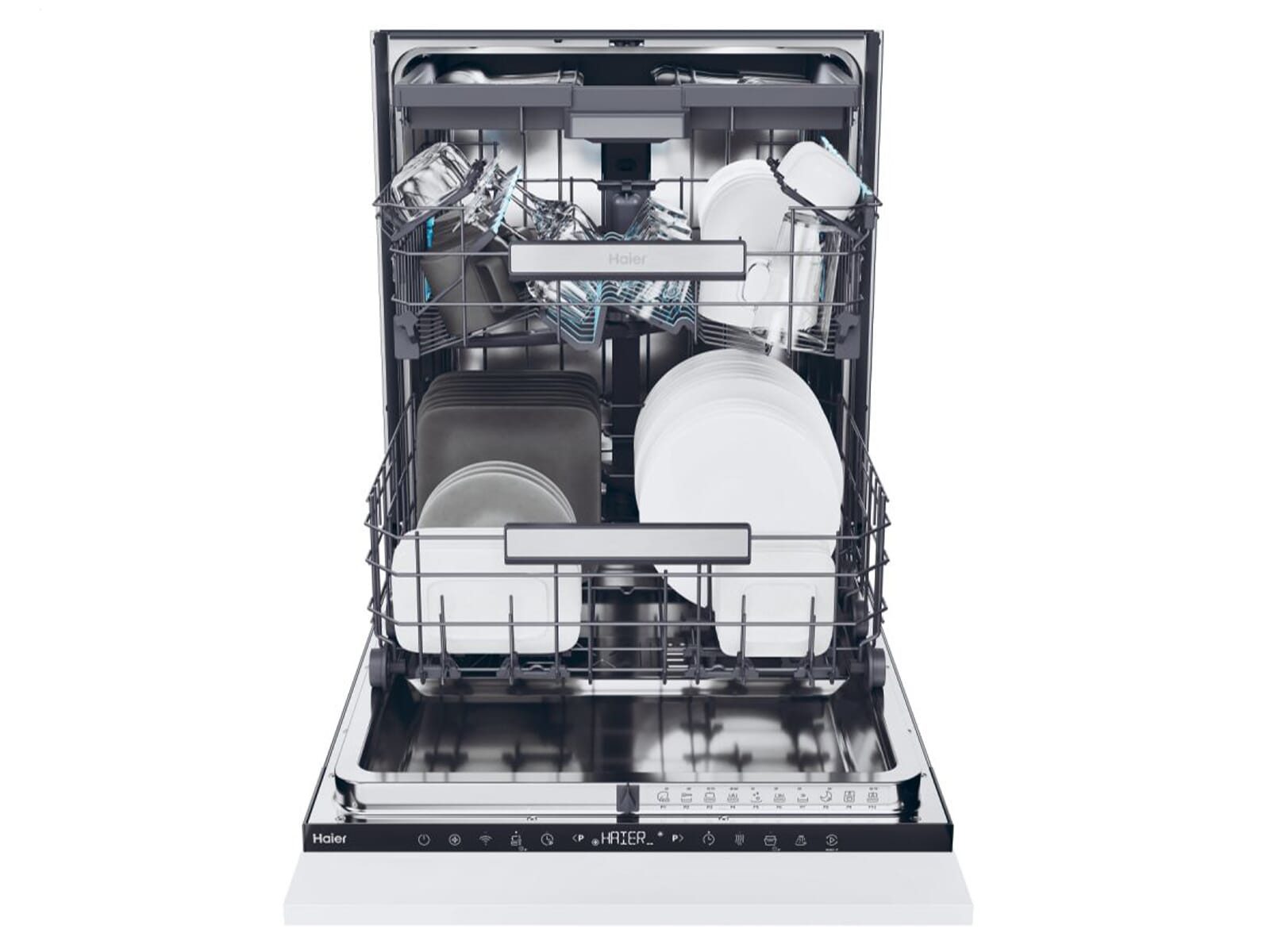 Haier vollintegrierbarer Geschirrspüler XI 6B0S3FSB-84, 9.5 l, 16 Maßgedecke, autoOpen dry autom. Türöffnung