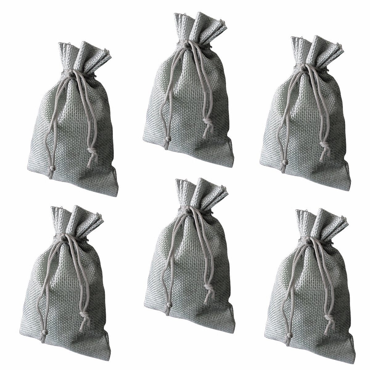 Organzabeutel24 befüllbarer Календарі Stoffsäckchen/Stoffbeutel/Schmuckbeutel 10x15cm (6-tlg), in 3 Farben verfügbar