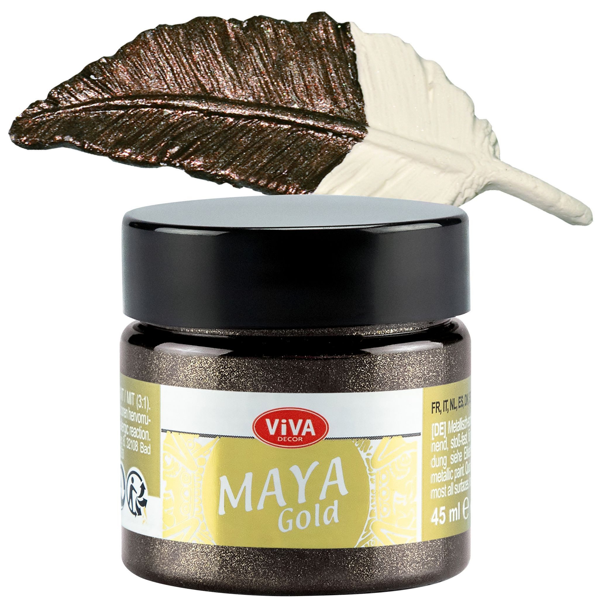 Viva Decor Acrylfarbe ViVA DECOR Maya Gold 45ml - Kakao