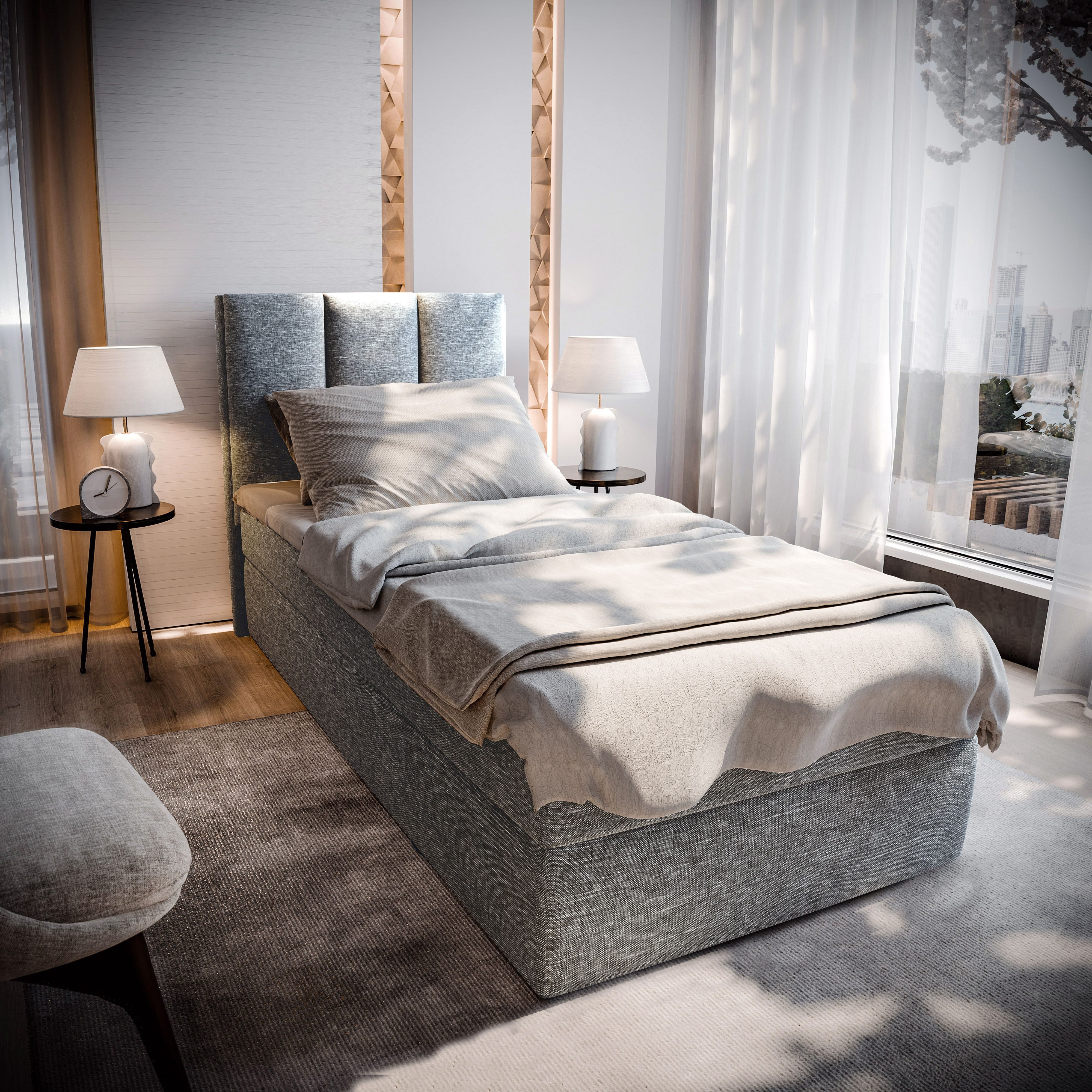 Masseno Boxbett MERIL 90x200 cm mit günstig online kaufen