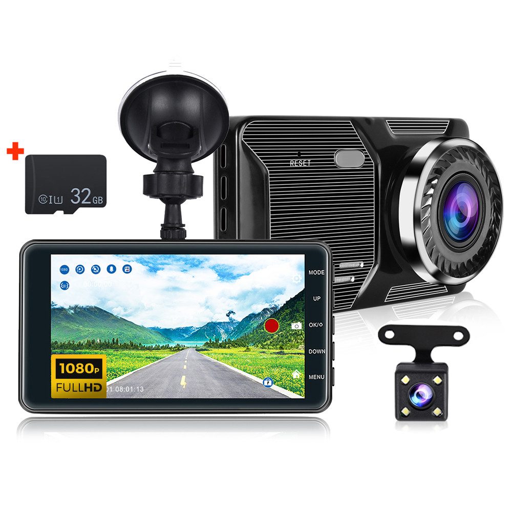4.0" 1080P Volle HD Auto DVR Kamera Auto Rekorder Dashcam