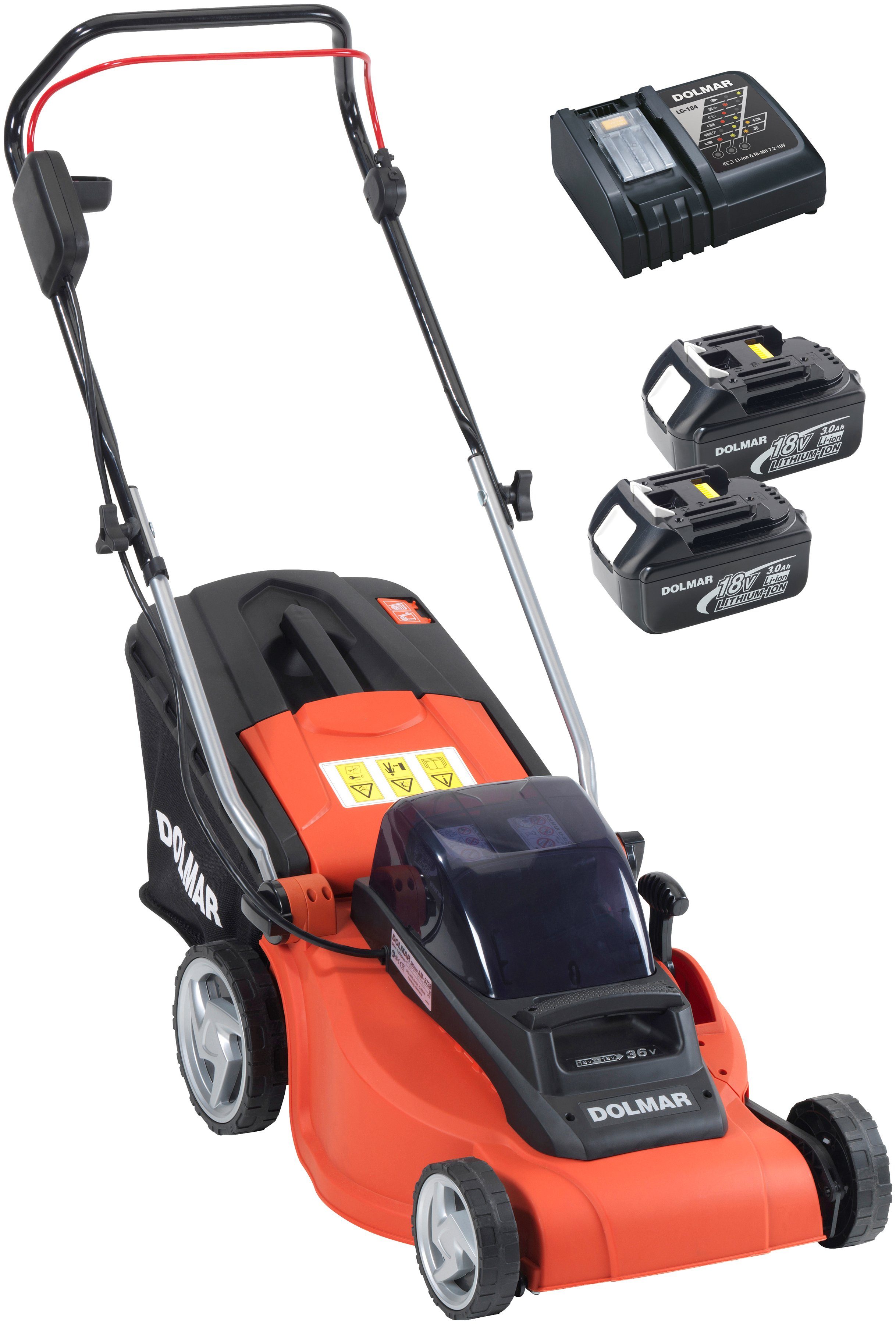 DOLMAR AkkuRasenmäher »AM 3738 XE3«, 38 cm Schnittbreite, inkl. 2