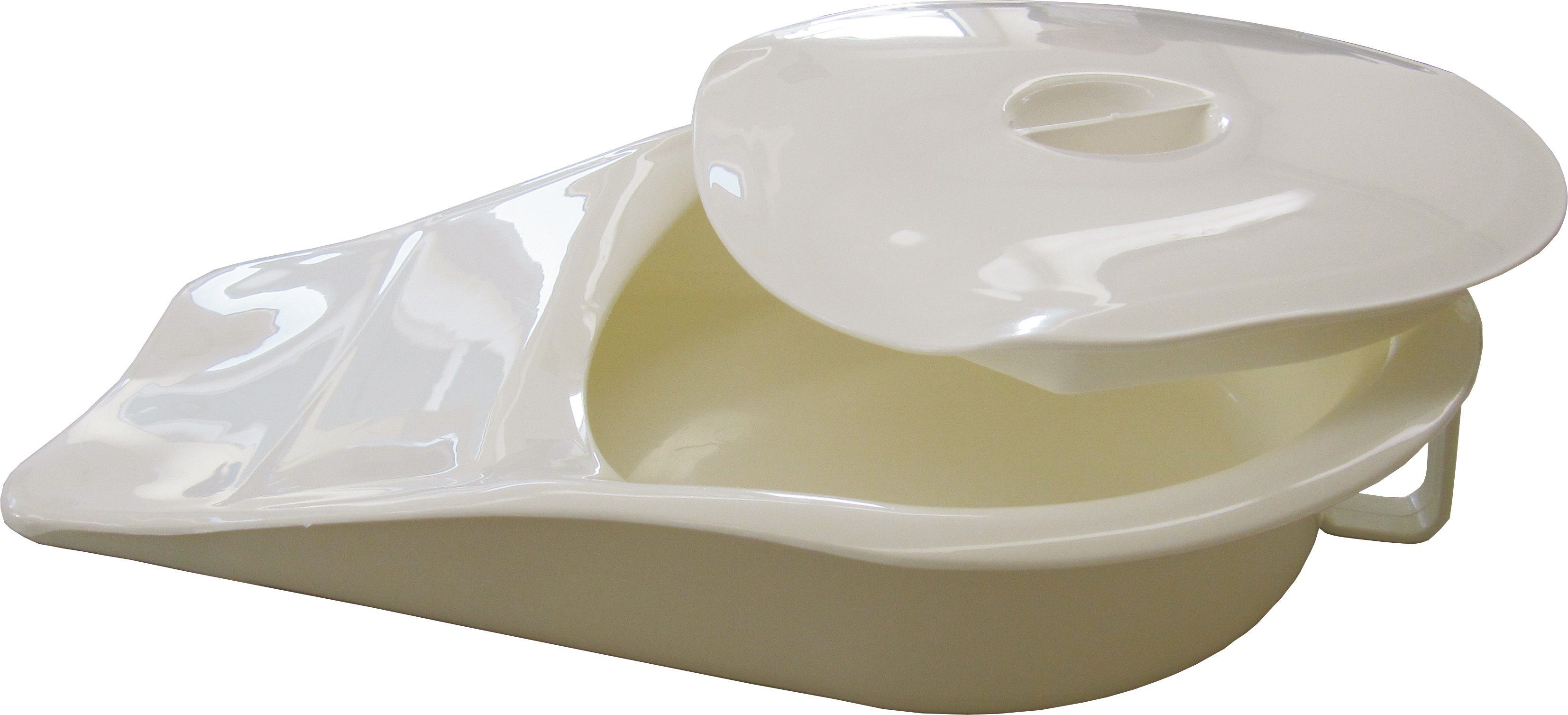 Sundo Homecare Urinal Steckbecken Bettpfanne Bettschieber Urinal oval, angeschrägt bis 220kg