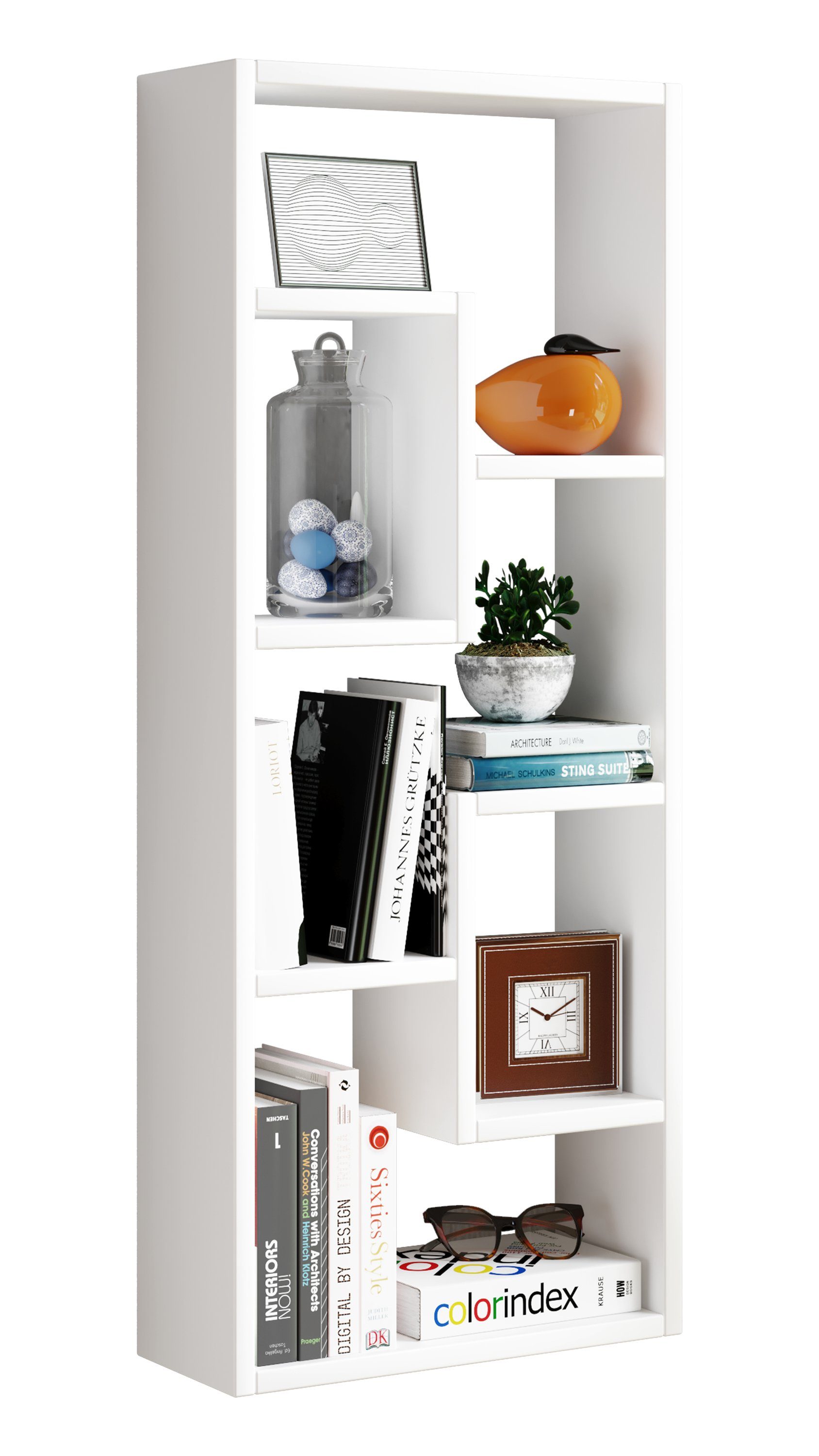 VCM Standregal Holz Stand Regal Raumteiler Bücher Standregal Vilo günstig online kaufen