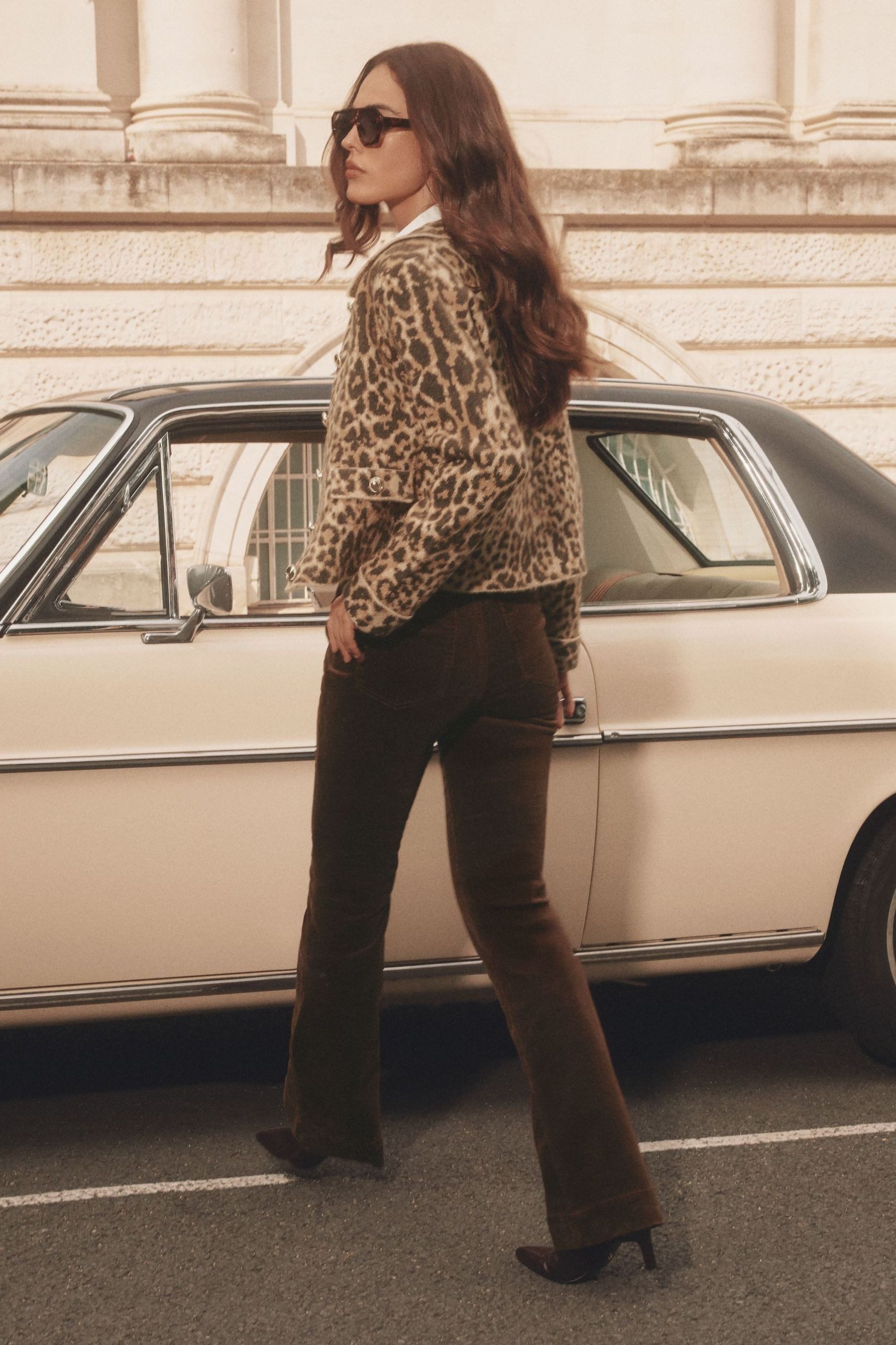 LIPSY Strickjacke Lipsy Strickjacke mit Kragen und Leopardenmuster (1-tlg) günstig online kaufen