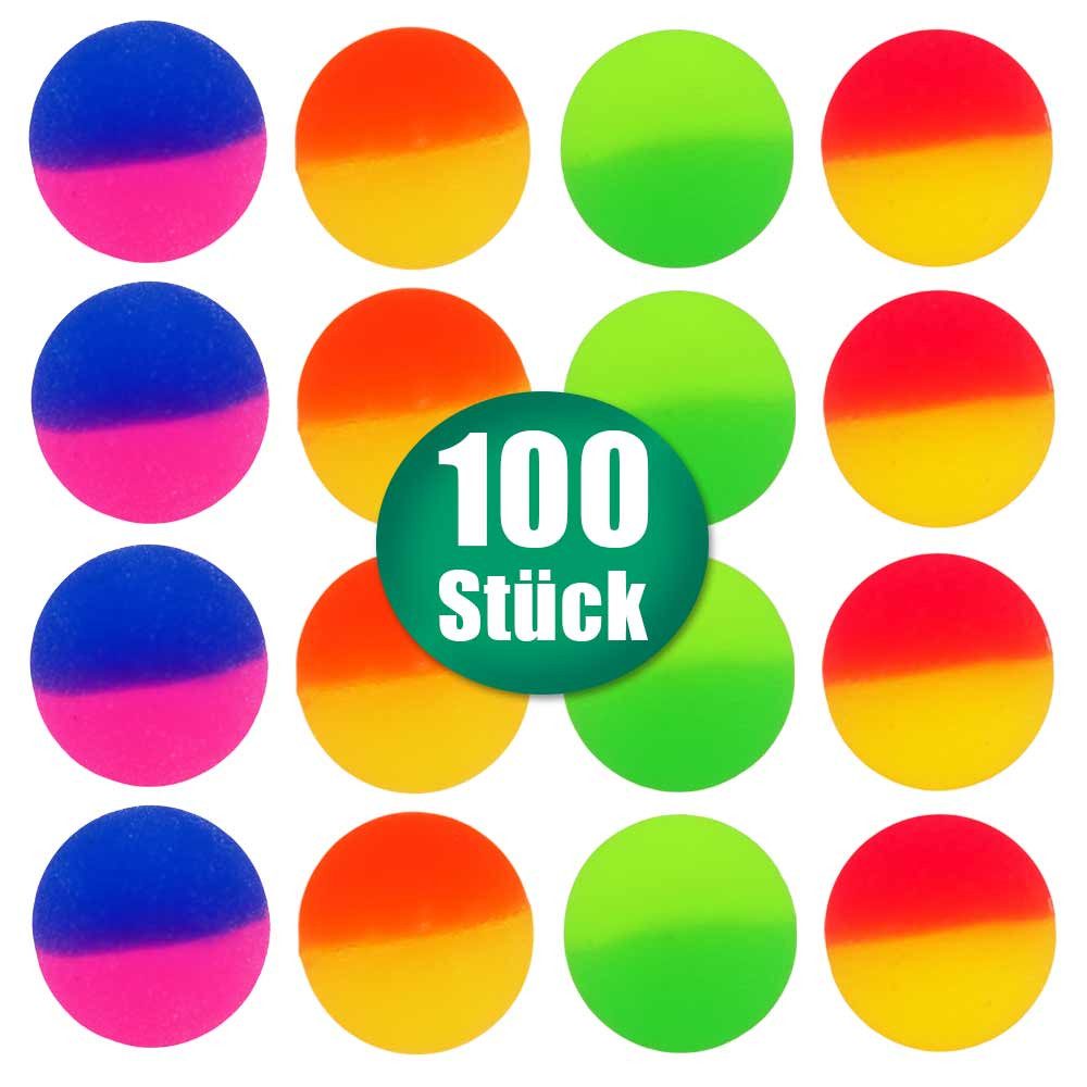 Krüger & Gregoriades Flummi 100 Stück Gefrosteter Flummi "Aurora" - ca. 32 mm (100-St)
