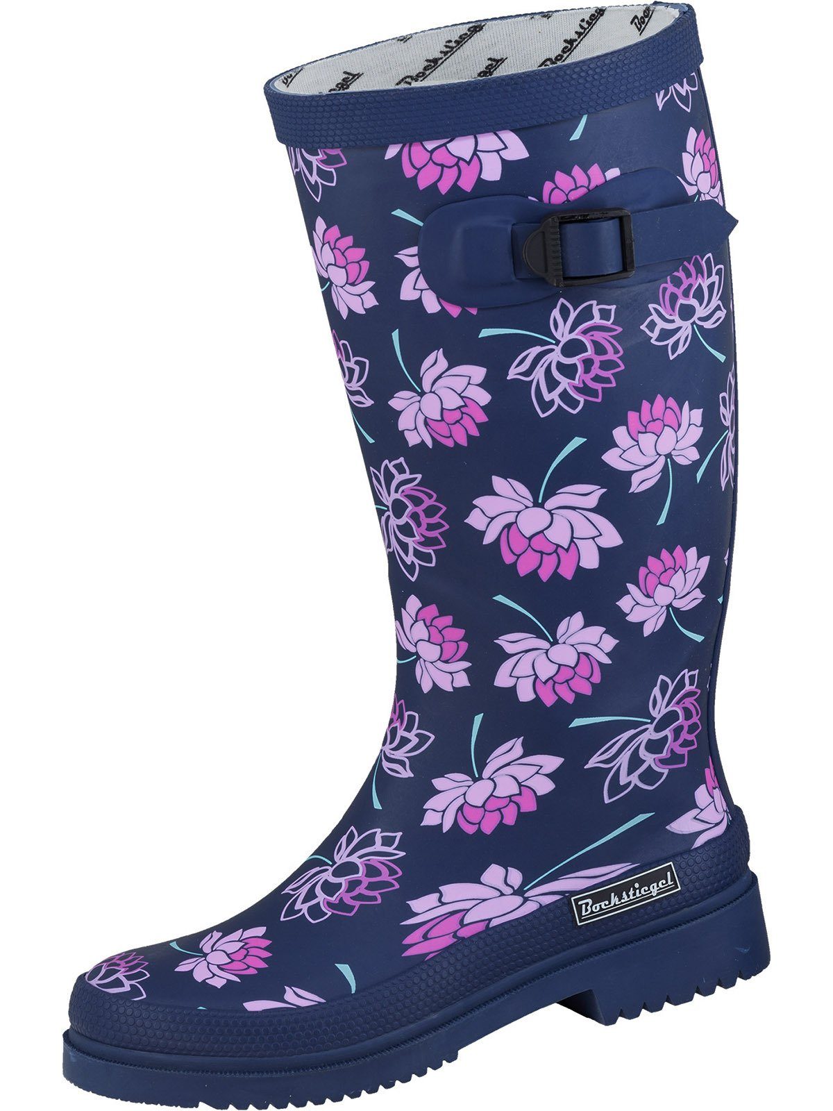 Bockstiegel Regenstiefel Lena dk-blau/multi Gummistiefel günstig online kaufen