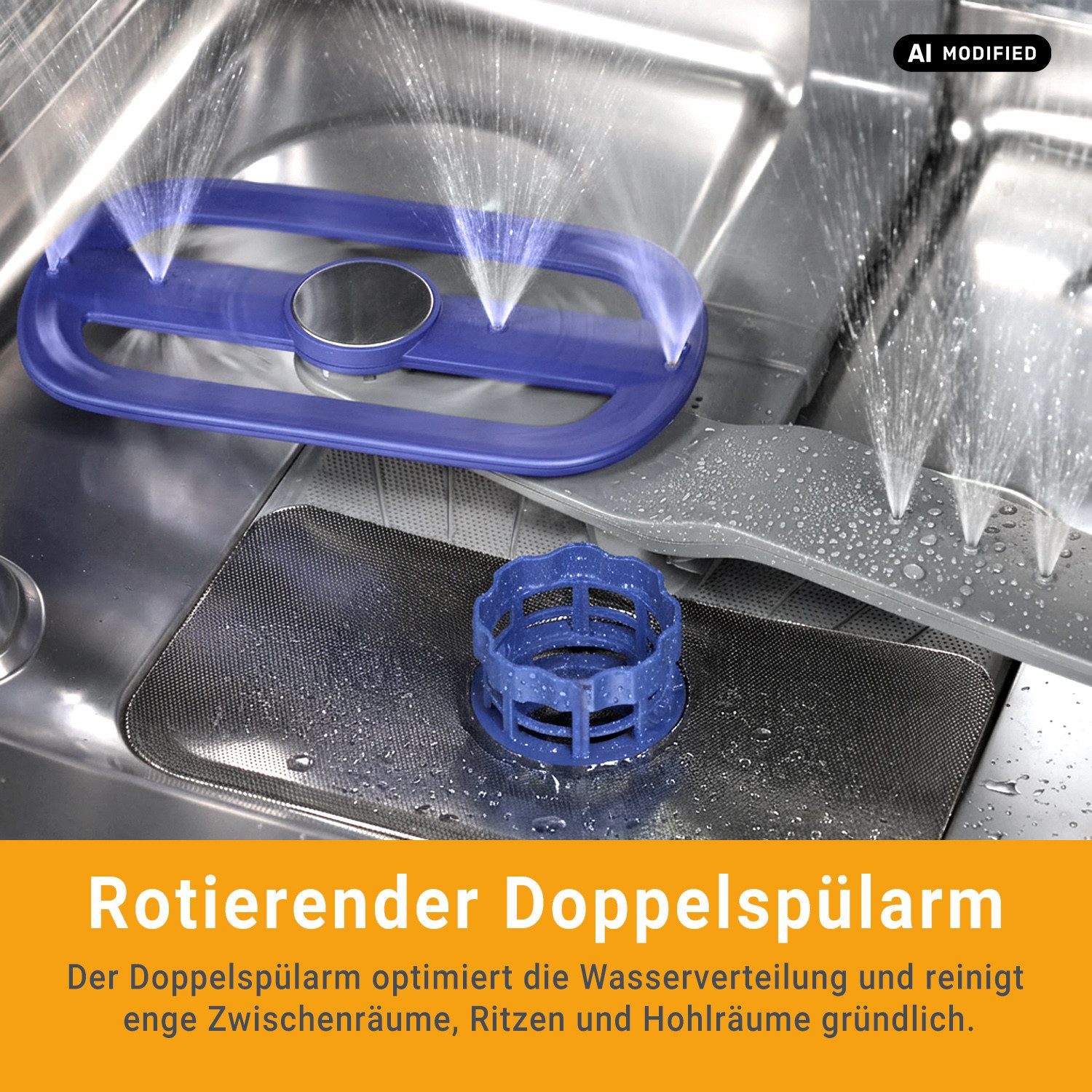 KKT KOLBE vollintegrierbarer Geschirrspüler DW60VI, 9,5 l, 14 Maßgedecke, 60cm / Vollintegriert / AquaStop / 7 Programme / 14 Maßgedecke