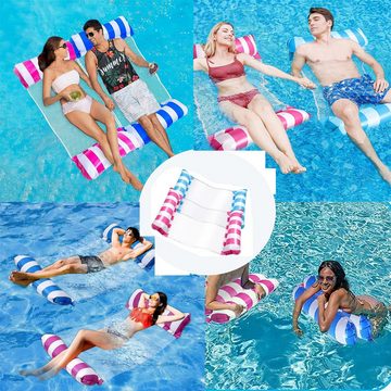 Alster Herz Schwimminsel Luftmatratze Pool Wasser Hängematte, Aufblasbare Pool Spielzeug H083, Wasserspielzeug für Erwachsene und Kinder