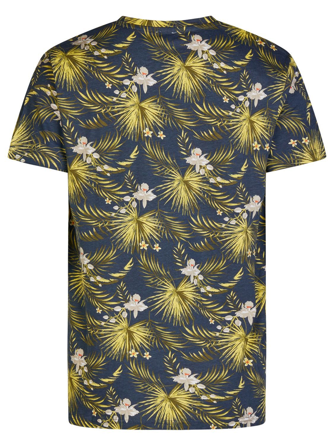 riverso T-Shirt Herren Fotoprintshirt RIVBill Regular Fit (1-tlg) Kurzarm Hawaiishirt mit Rundhalsausschnitt aus 100% Baumwolle