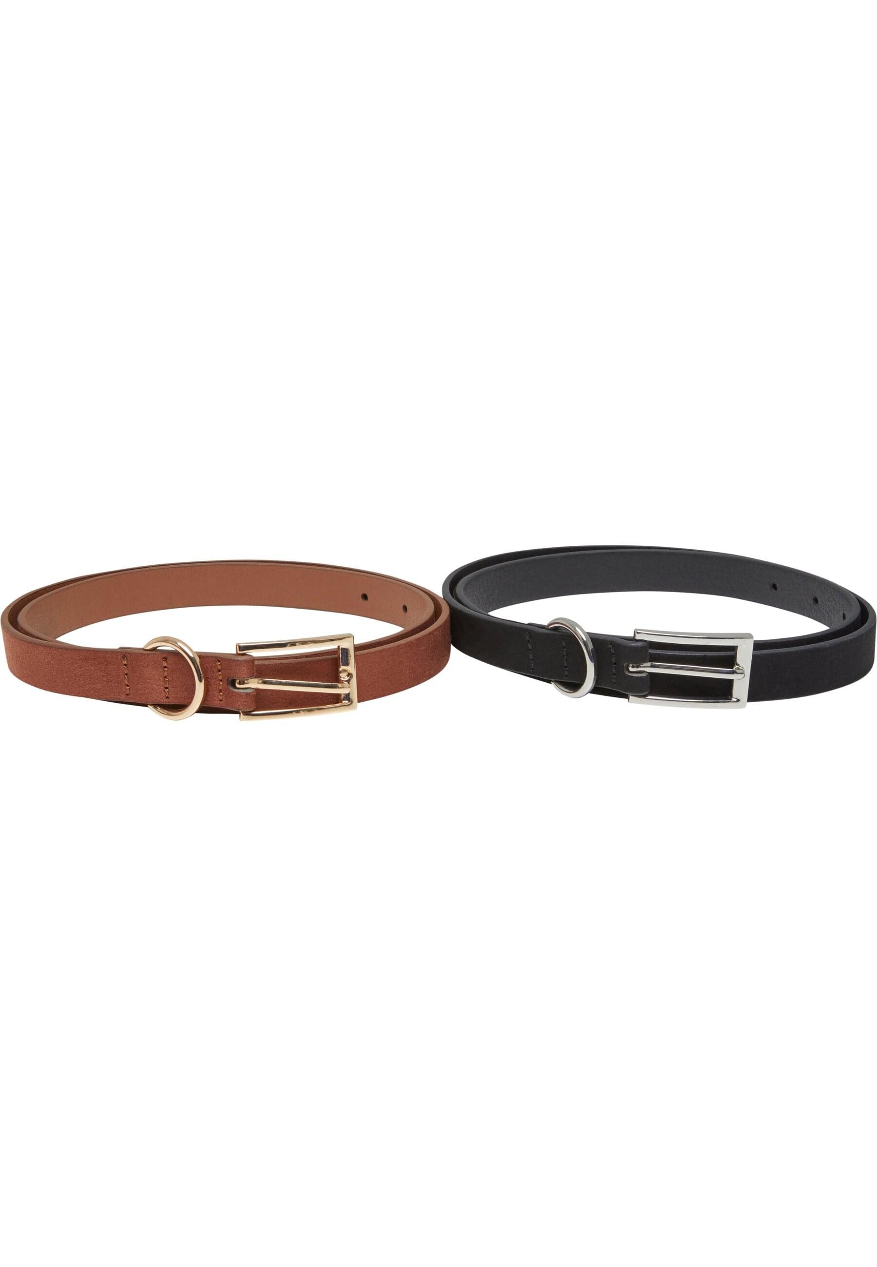 URBAN CLASSICS Synthetikgürtel Urban Classics Slim Synthetic Velour Leather günstig online kaufen