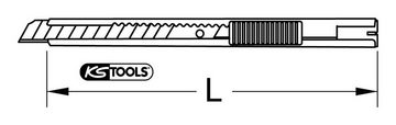 KS Tools Cuttermesser, Klinge: 0.9 cm, Universal-Abbrechklingen-Messer, 130 mm