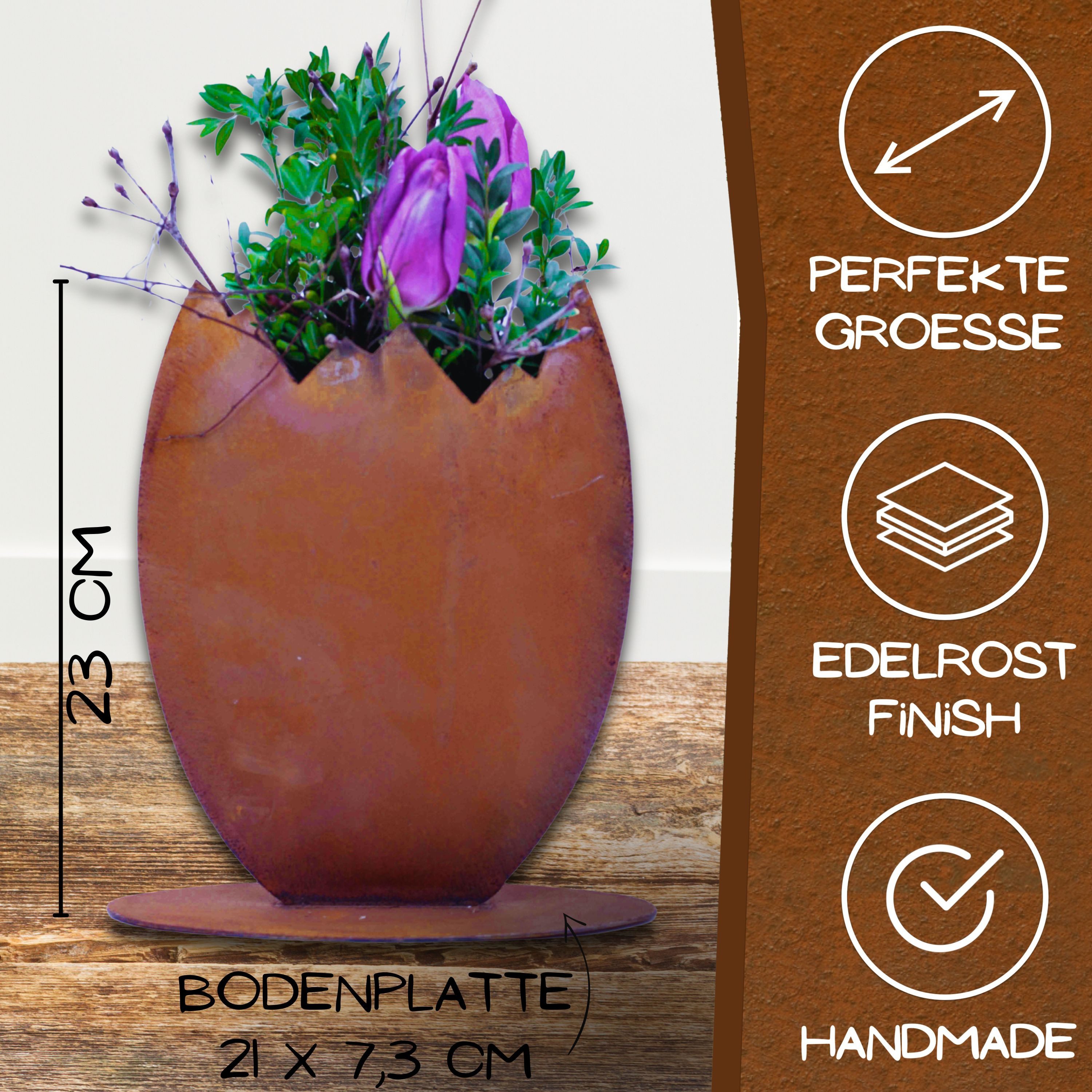 Rostikal Osterfigur Ostereier zum Bepflanzen Ostern günstig online kaufen