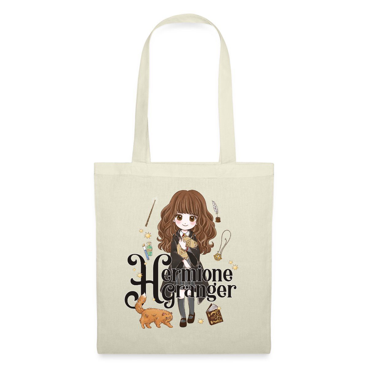Spreadshirt Henkeltasche Harry Potter Hermine Granger Chibi Stoffbeutel (1-tlg)