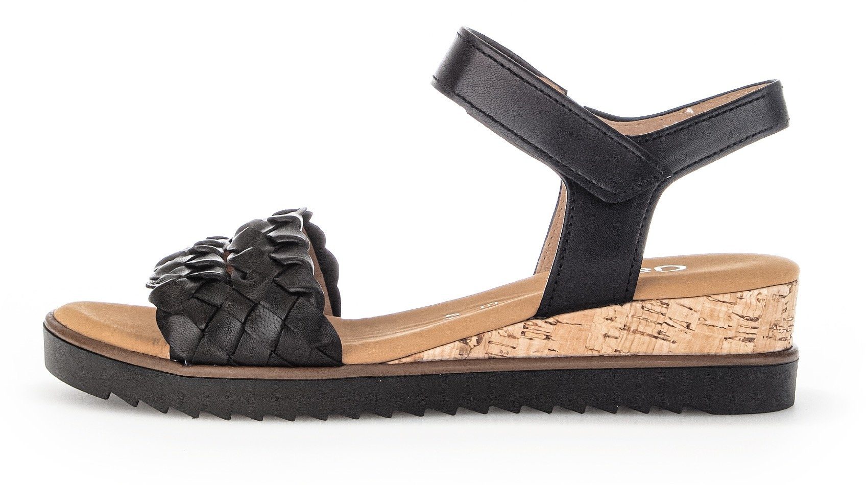 Gabor GENUA Sandalette, Sommerschuh, Sandale, Keilabsatz, mit Klettverschluss, Weite G