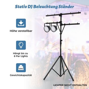 COSTWAY Lampenstativ (186-351cm höhenverstellbar, klappbar, bis 45kg)