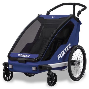 FUXTEC Fahrradkinderanhänger FX-FA1-SET-BLAU