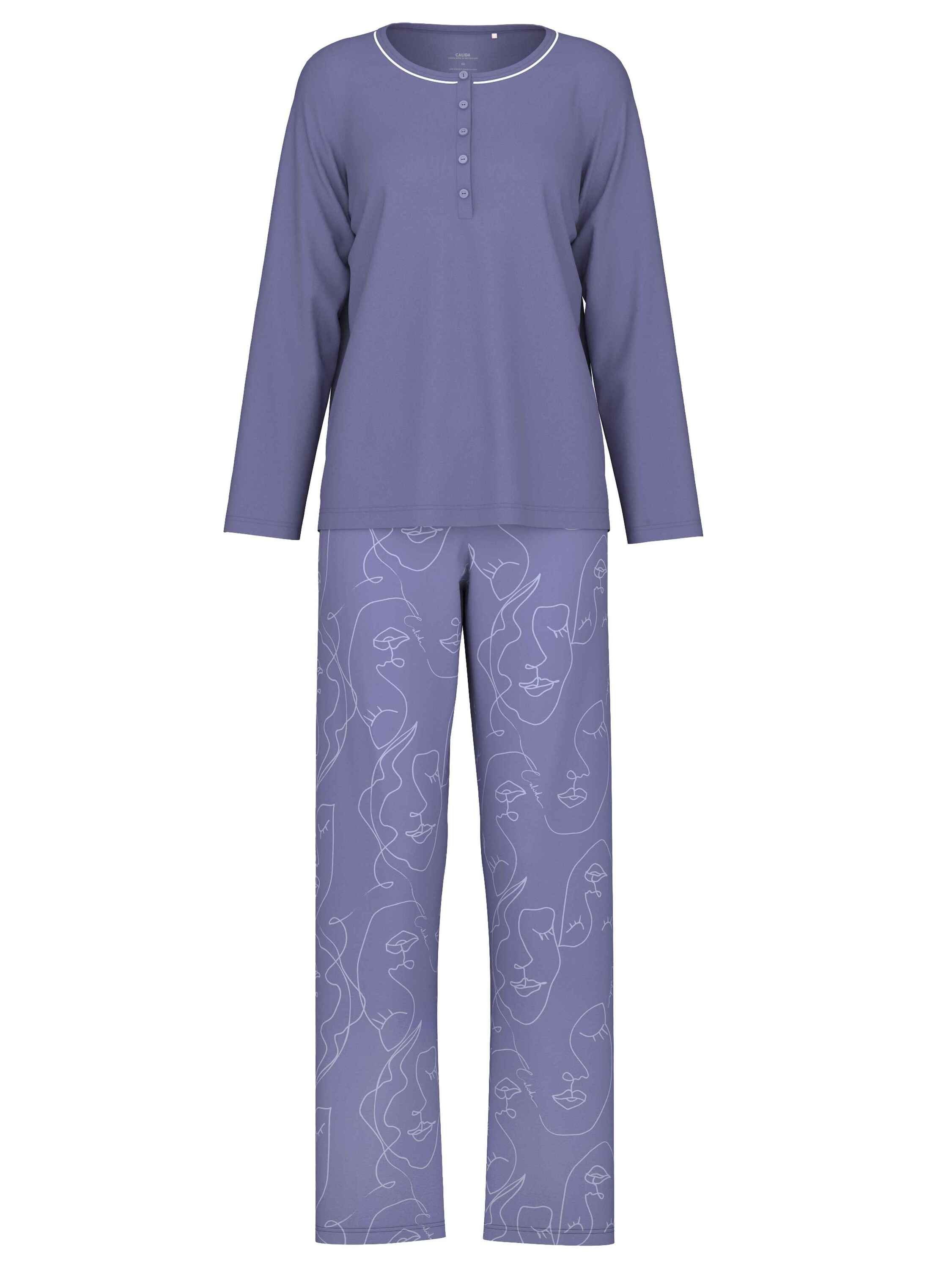 tlg) Pyjama, lang purple twilight CALIDA Pyjama (2