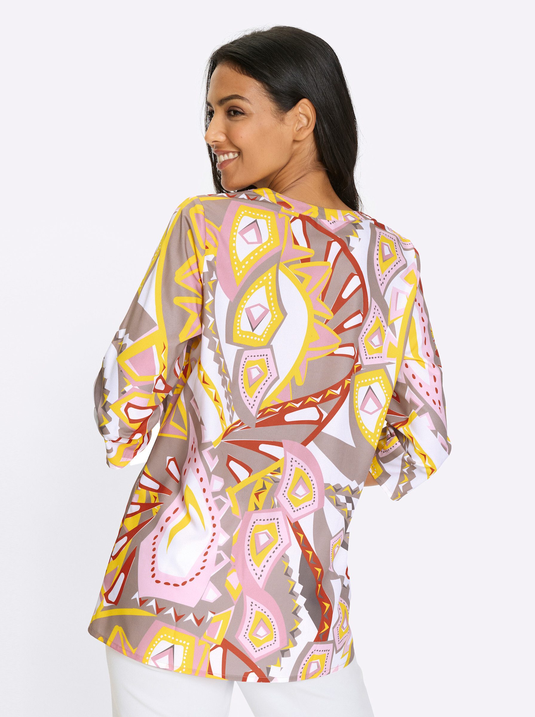 Sieh an! Klassische Bluse Longbluse . günstig online kaufen