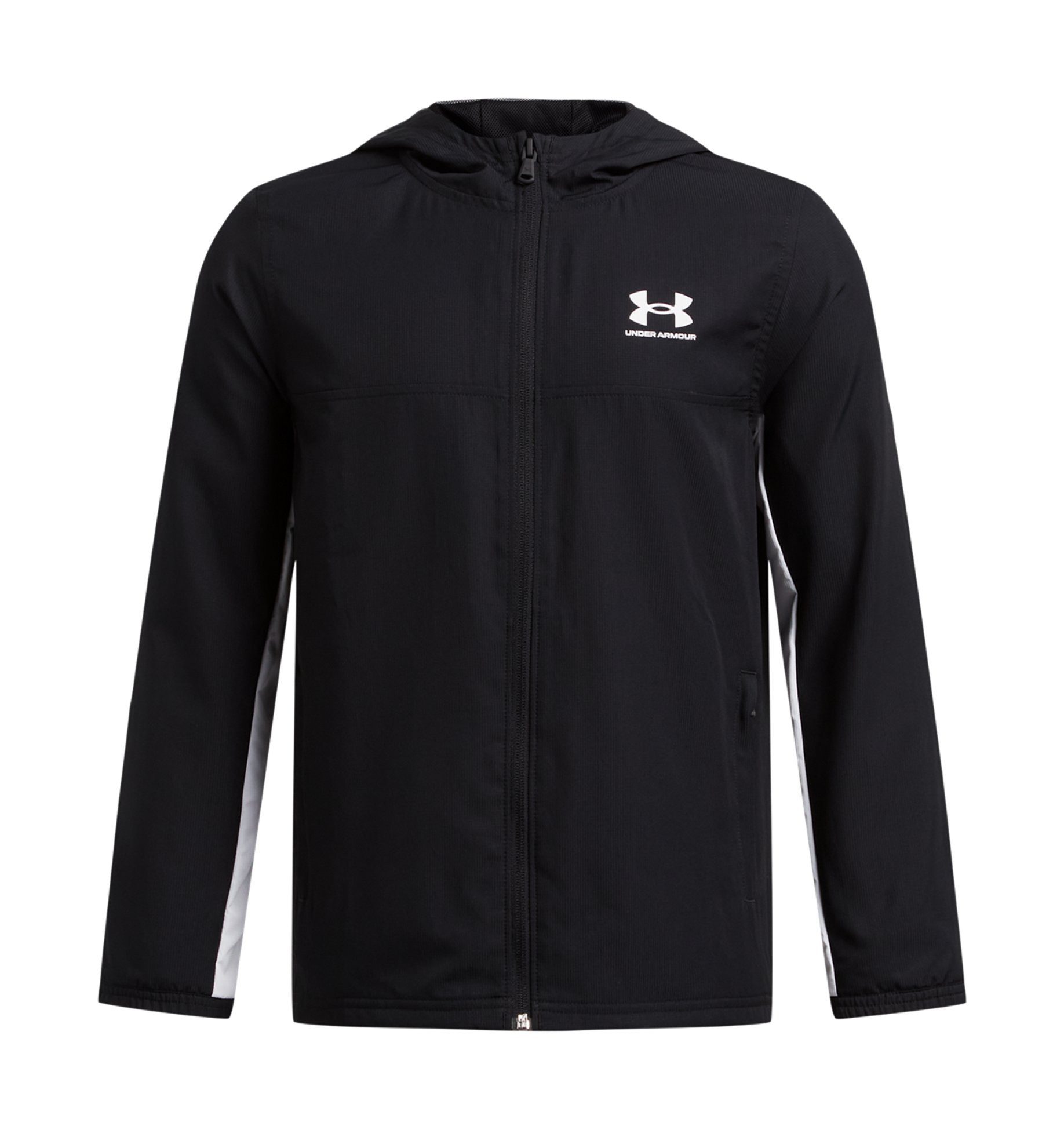Under Armour® Windbreaker UA B RIVAL WVN JACKET (1-St) leichtes Material, sportlicher Stil, als Einteiler erhältlich