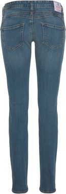 Herrlicher Slim-fit-Jeans GINA RECYCLED DENIM mit seitlichem Keileinsatz