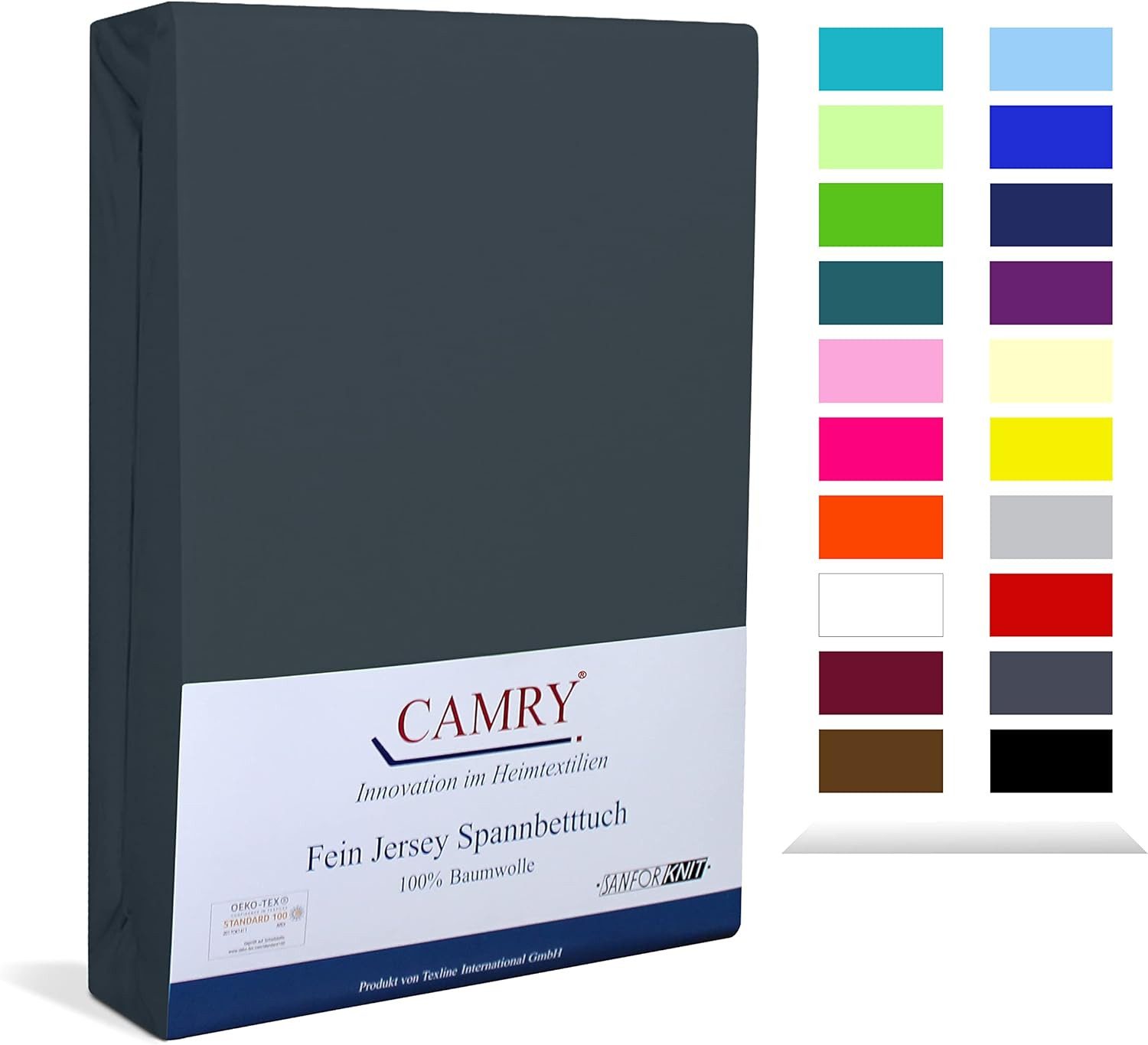 Camry Spannbettlaken CLASSIC, Jersey Baumwolle, Gummizug: rundum, viele Far günstig online kaufen