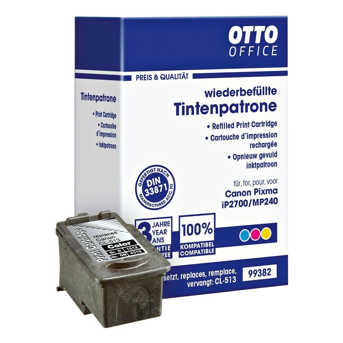 Otto Office  Office CL-513 Tintenpatrone (ersetzt Canon CL-513, 3-farbig)