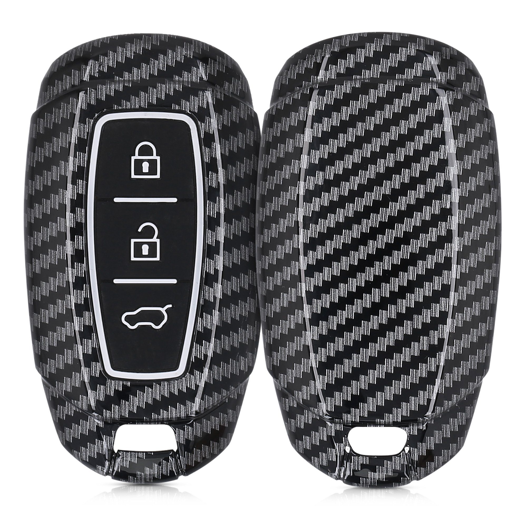 kwmobile Schlüsseltasche Autoschlüssel Hülle für Hyundai, Hardcover Schutzhülle Schlüsselhülle für Hyundai