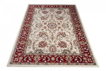 Orientteppich Oriente Teppich - Traditioneller Teppich Orient Rot Creme, Mazovia, 120 x 170 cm, Geeignet für Fußbodenheizung, Pflegeleicht, Wohnzimmerteppich