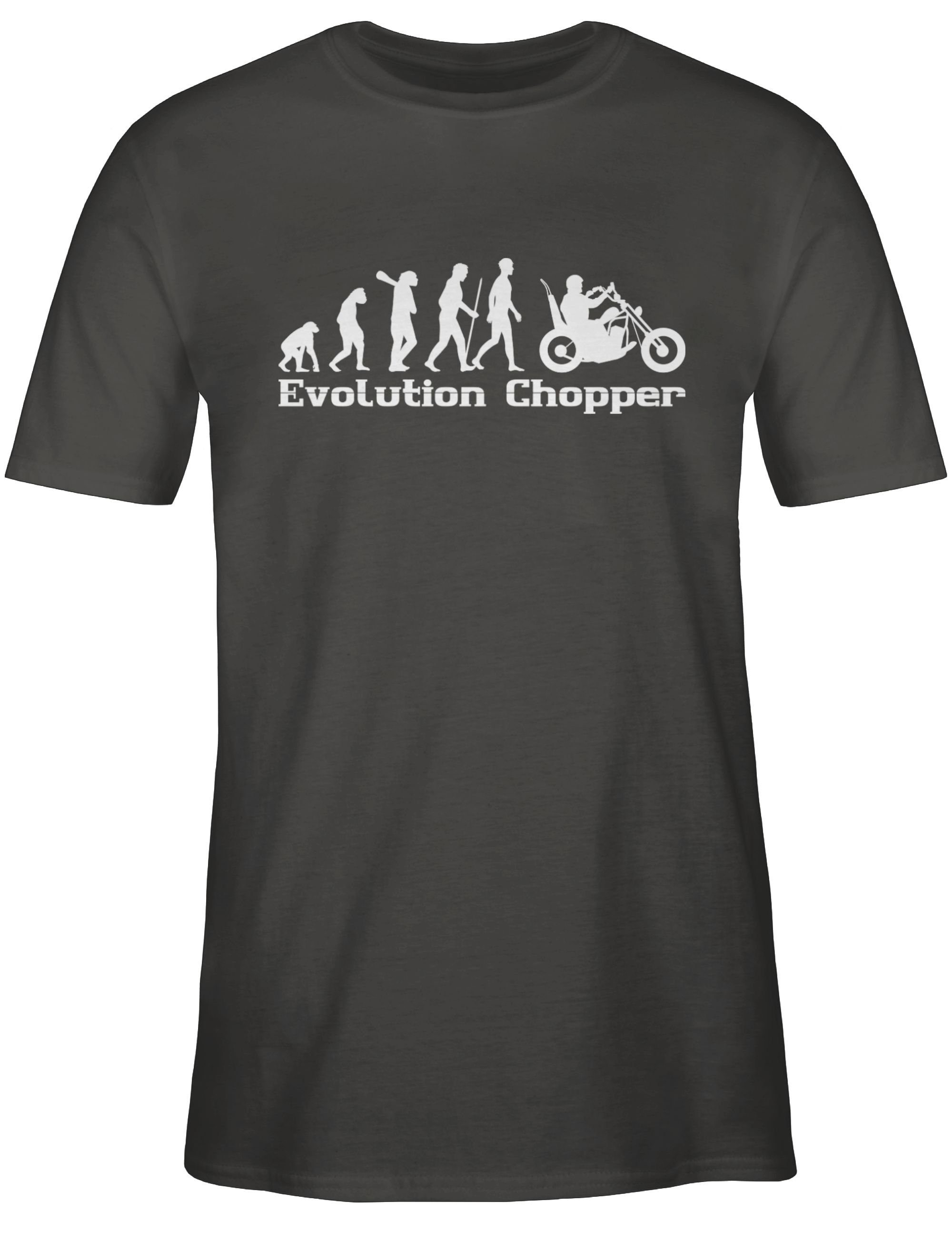 Dunkelgrau Shirtracer Chopper Evolution 2 Evolution T-Shirt Outfit