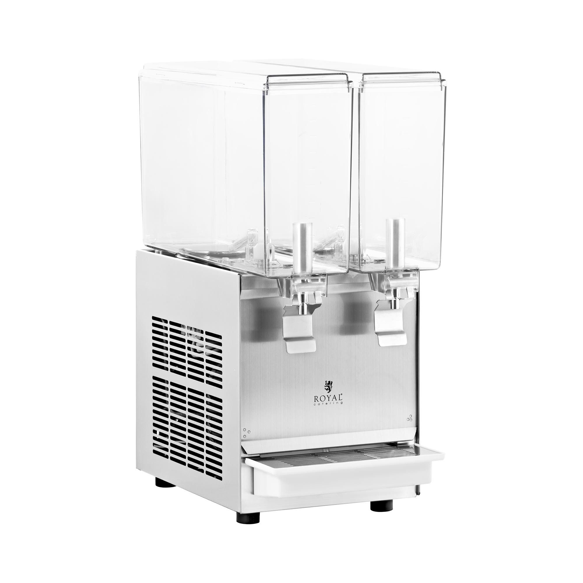 Royal Catering Getränkespender 2 x 10 L Saftspender Saftdispenser Gastro Kühlsystem Kunststoff, verschiedene Größen