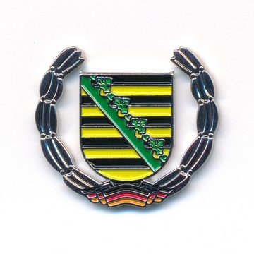 hegibaer Anstecknadel Sachsen Wappen Deutschland Dresden Pin Anstecker 0931 (1-tlg), Edel und Exklusiv