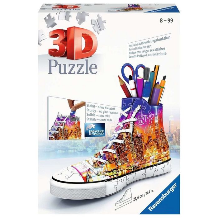 Ravensburger 3D-Puzzle Ravensburger Puzzle Sneaker Skyline Puzzleteile