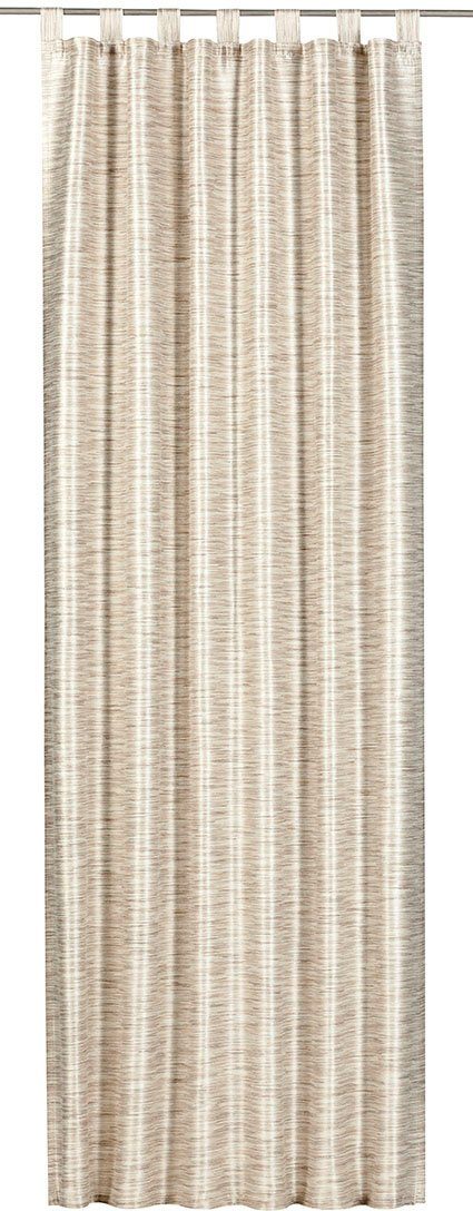 Gardine Metropolis 09 beige, ELBERSDRUCKE, Schlaufen (1 St), blickdicht | Fertiggardinen