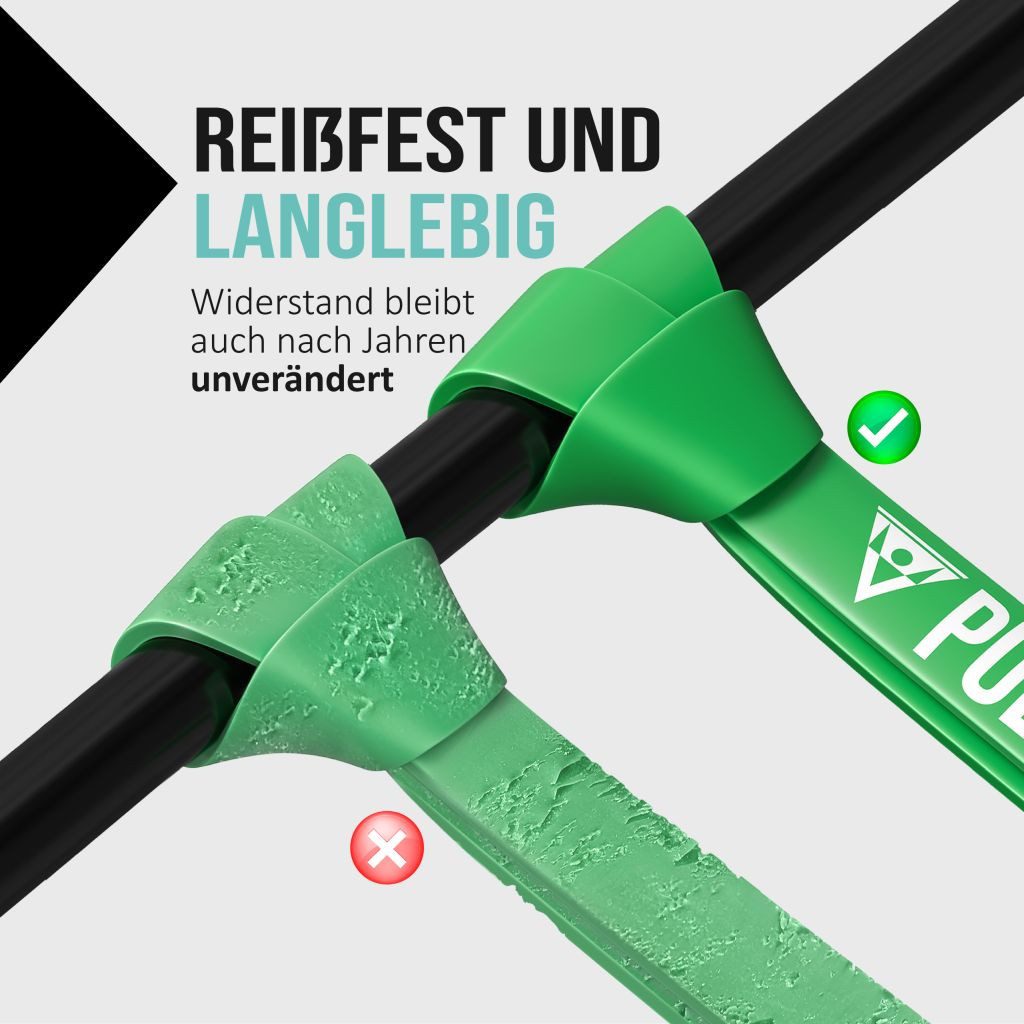 Pullup & Dip Trainingsband Fitnessbänder mit Tasche, Türanker (bei Sets) und Übungsguide