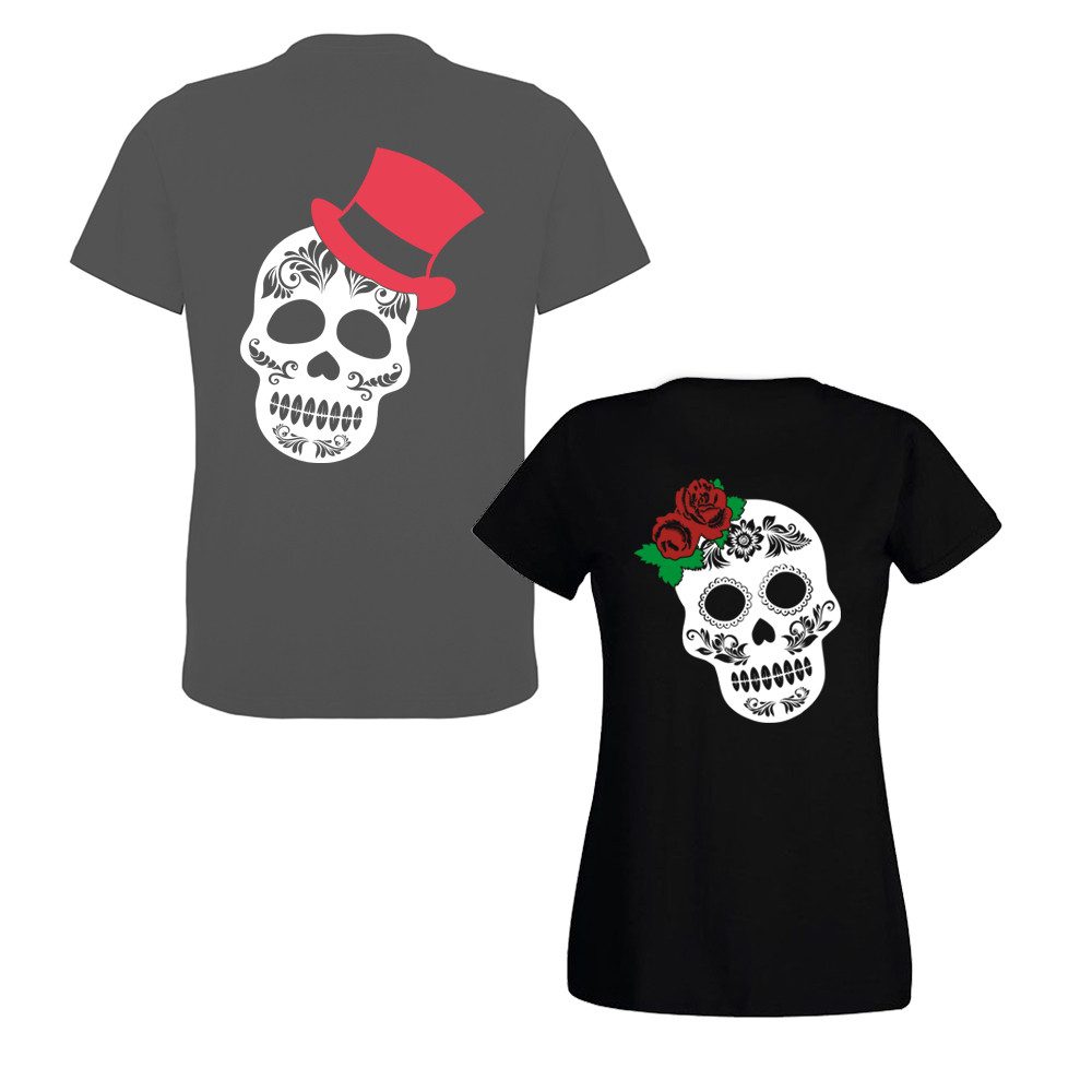 Damen T-Shirt - Sucar Skull – She - Druck hinten