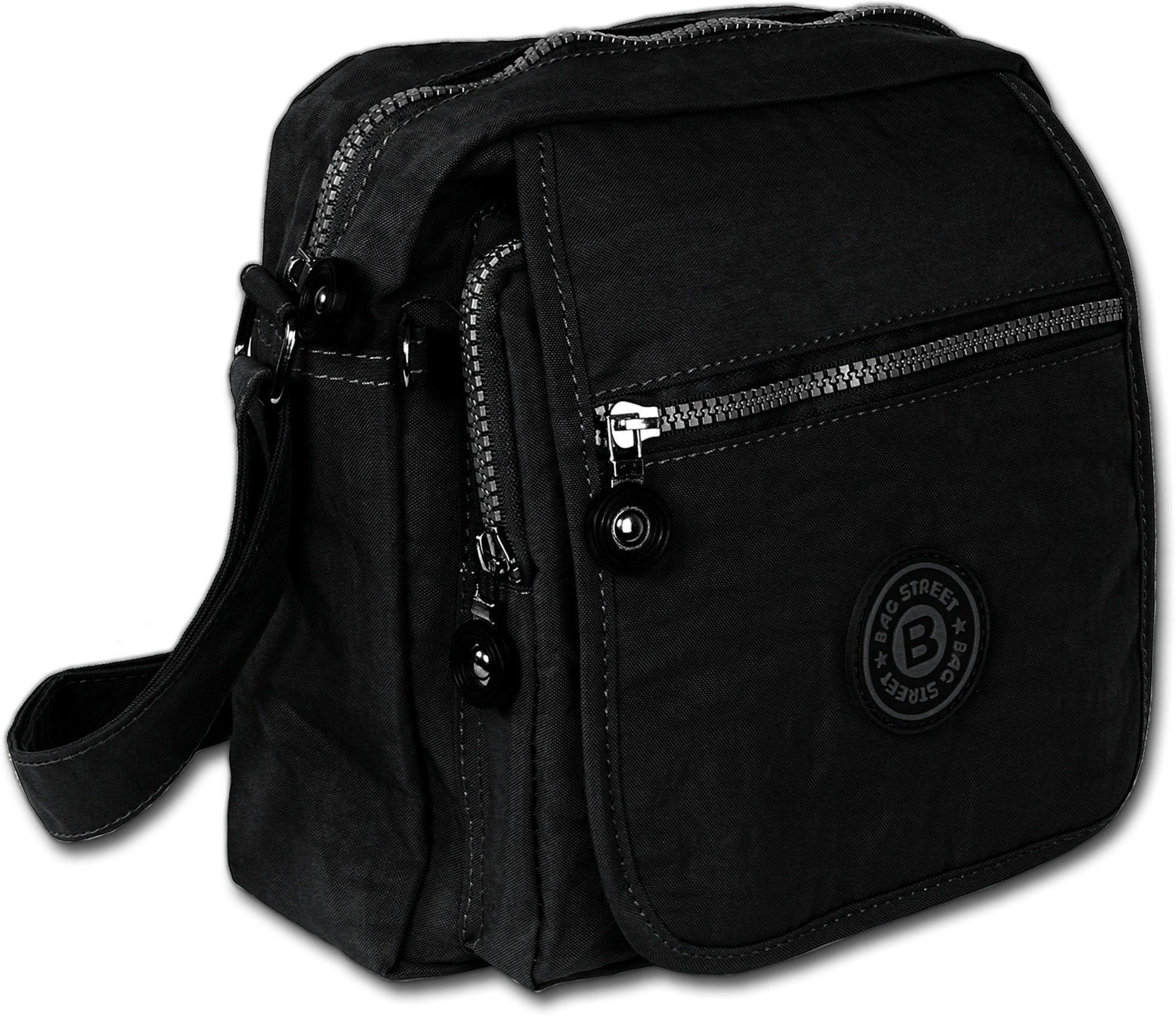 BAG STREET Umhängetasche Bag Street Nylon Tasche Damenhandtasche (Umhängetasche, Umhängetasche), Damen, Jugend Tasche strapazierfähiges Textilnylon schwarz | Umhängetaschen