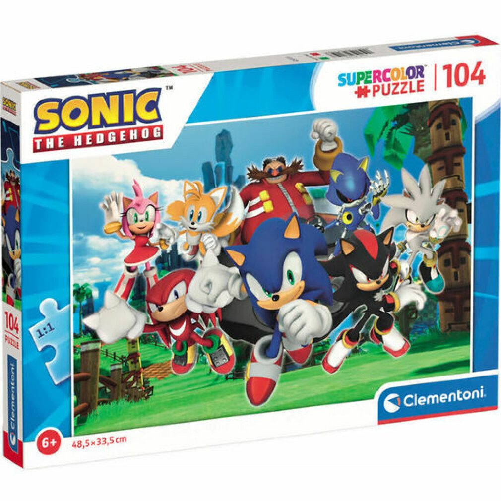 Clementoni® Puzzle Clementoni Puzzlespiel Sonic, 104 Teile., Puzzleteile günstig online kaufen