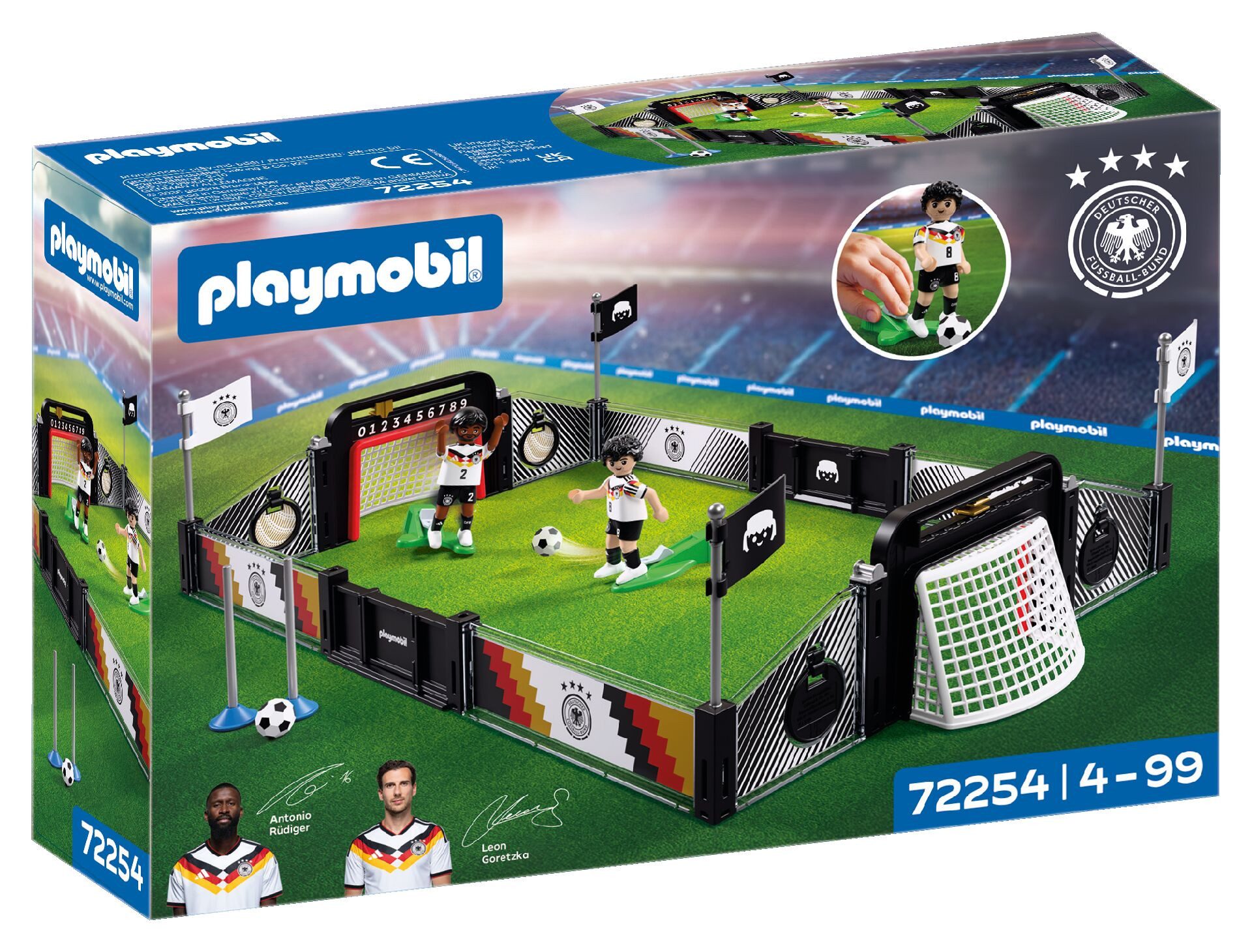 Playmobil® DFB Trainingsset Goretzka vs Rüdiger (72254), DFB Konstruktions-Spielset, Made in Europe